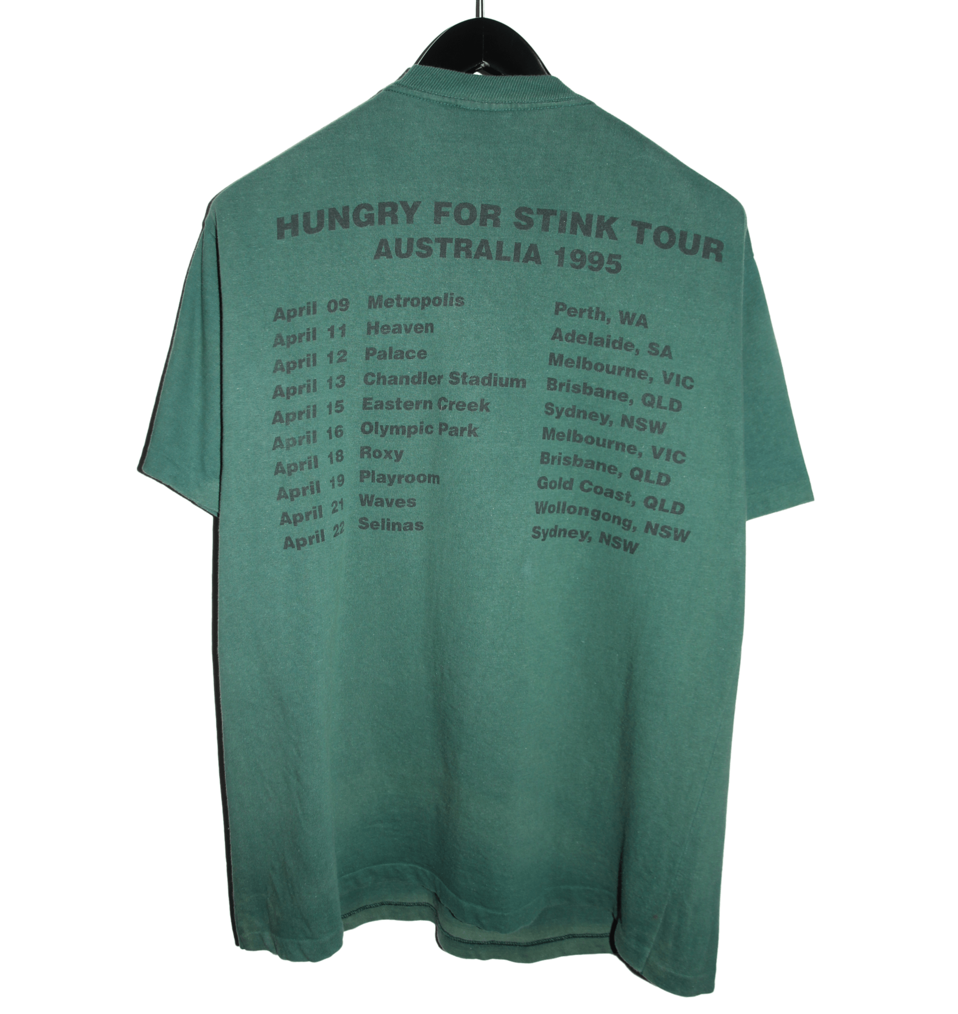 L7 1995 Hungry for Stink Tour Shirt - Faded AU