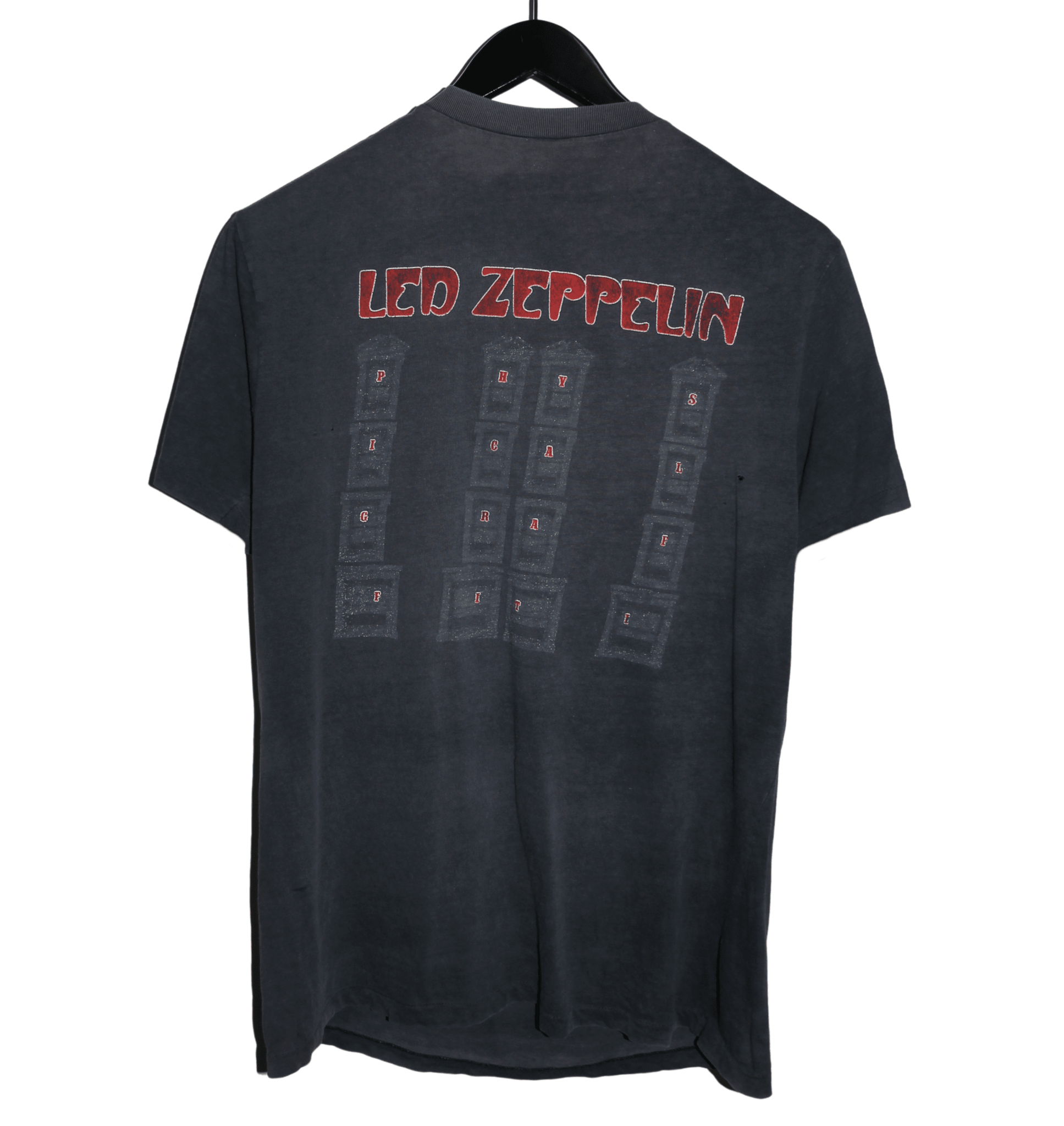 Led Zeppelin 1988 Physical Graffiti Album Shirt - Faded AU