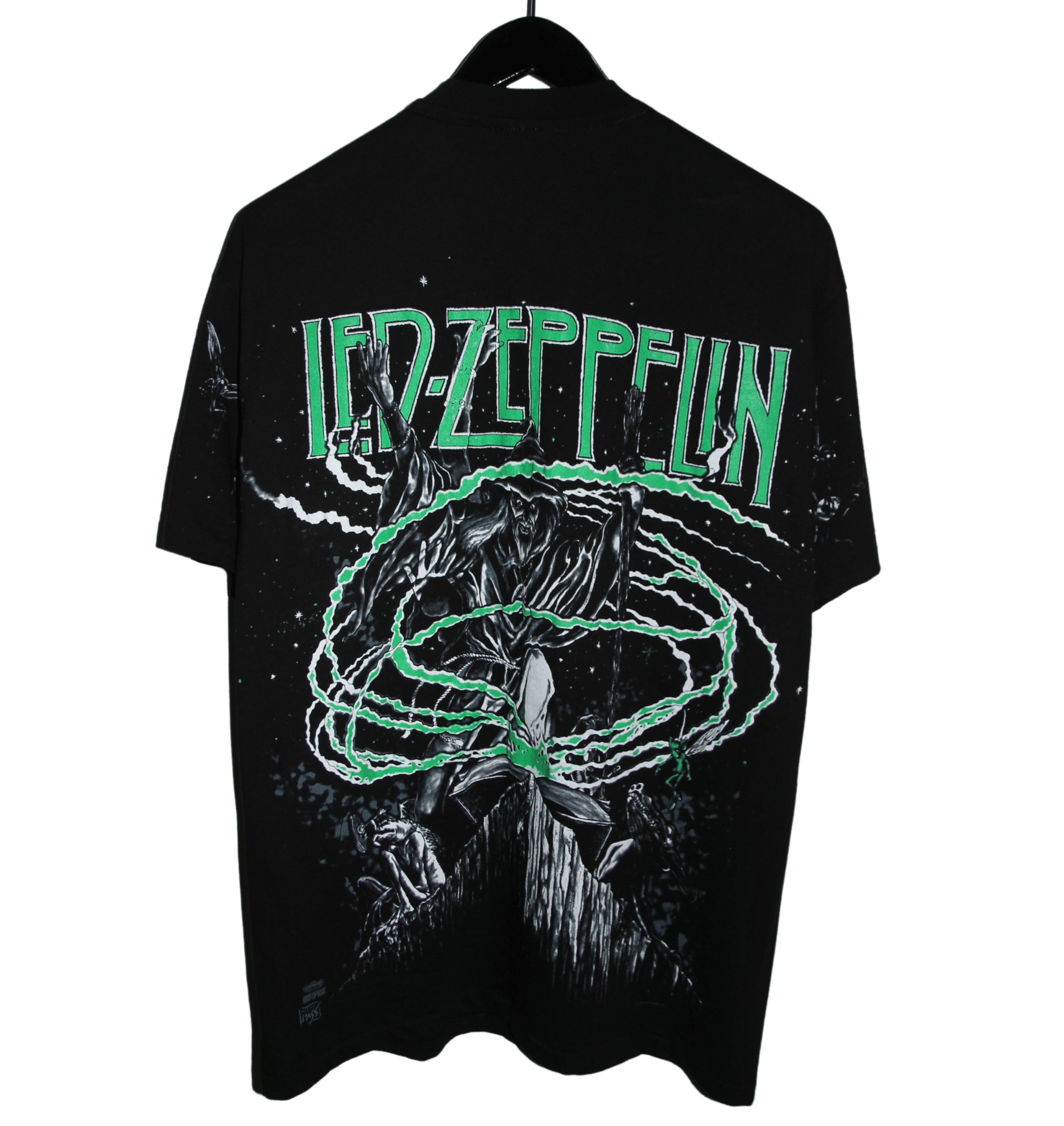 Led Zeppelin 1992 Wizard All Over Print Shirt - Faded AU