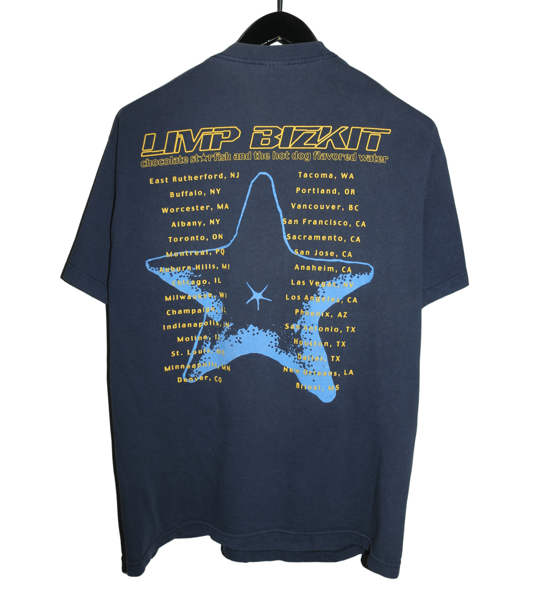 Limp Bizkit 2000 Chocolate Starfish Tour Shirt - Faded AU