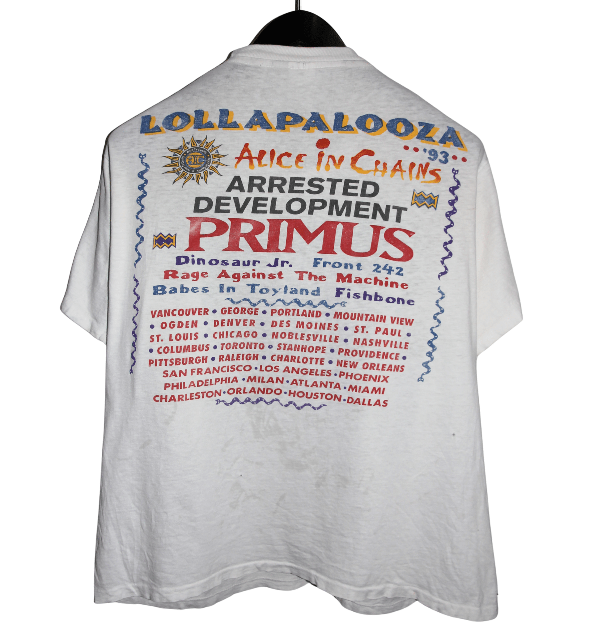 Lollapolooza 1993 Festival Shirt - Faded AU