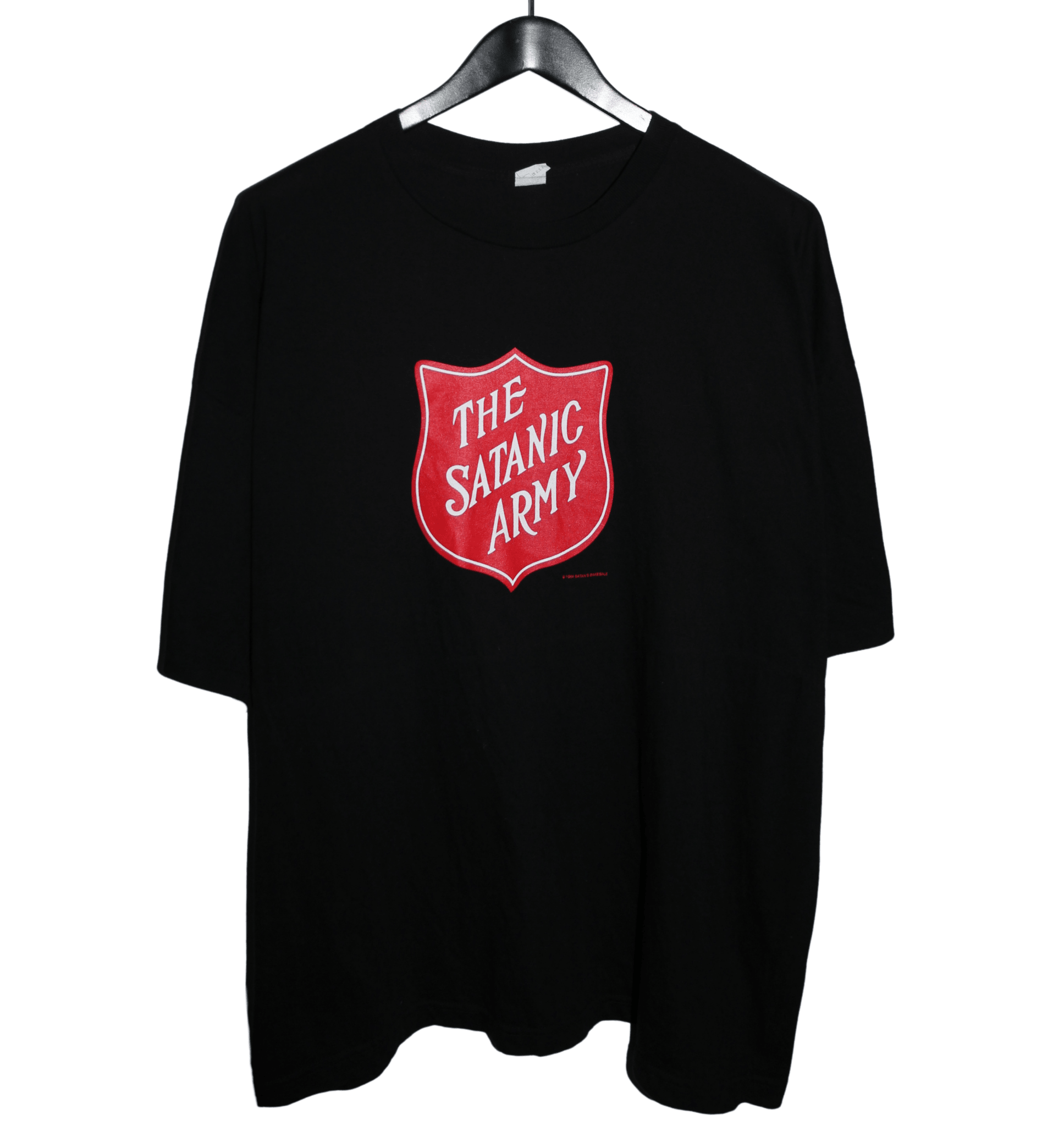 Marilyn Manson 1994 Satanic Army Satan's Bakesale Shirt - Faded AU