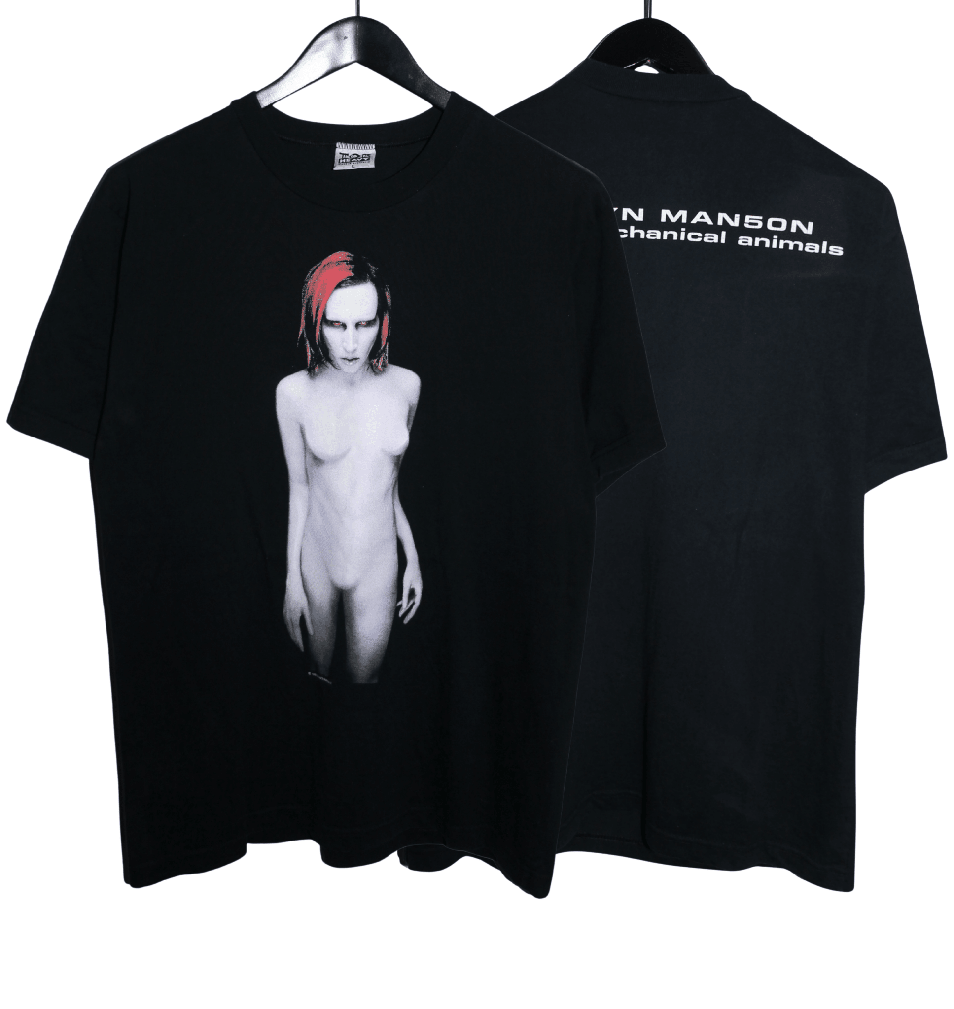 Marilyn Manson 1998 Mechanical Animals Shirt - Faded AU