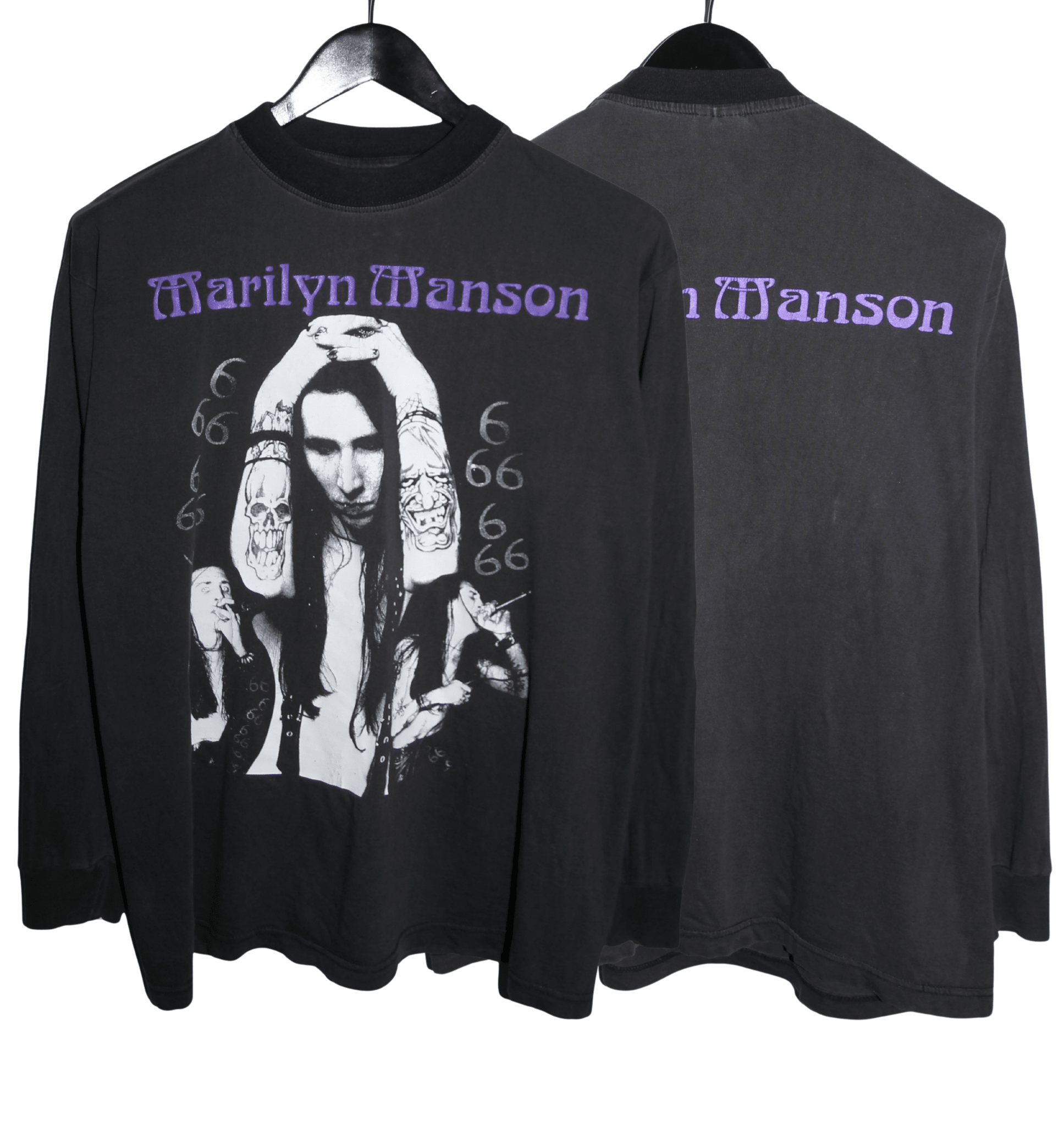 Marilyn Manson 90's European Long Sleeve - Faded AU