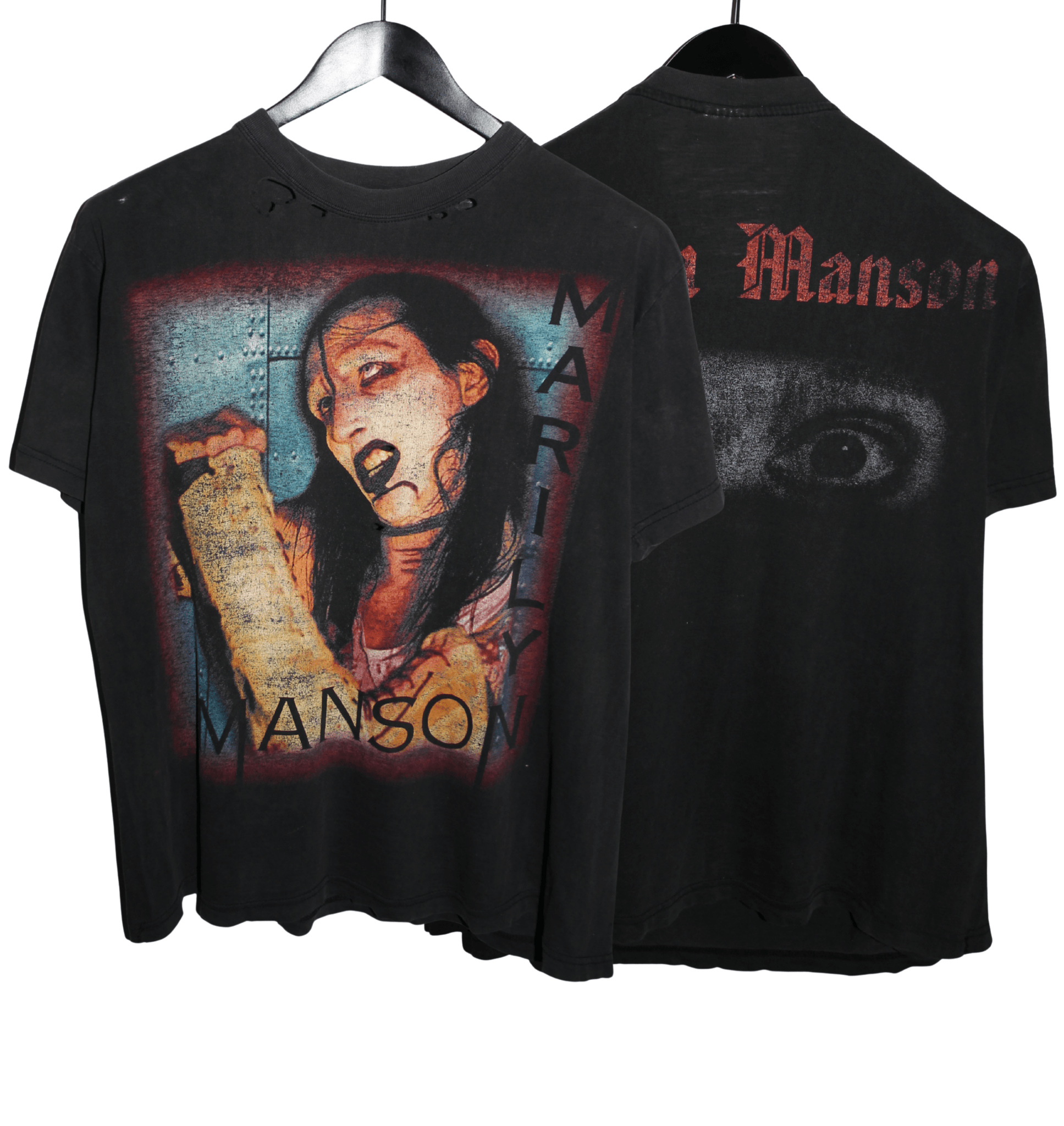 Marilyn Manson 90's European Shirt - Faded AU