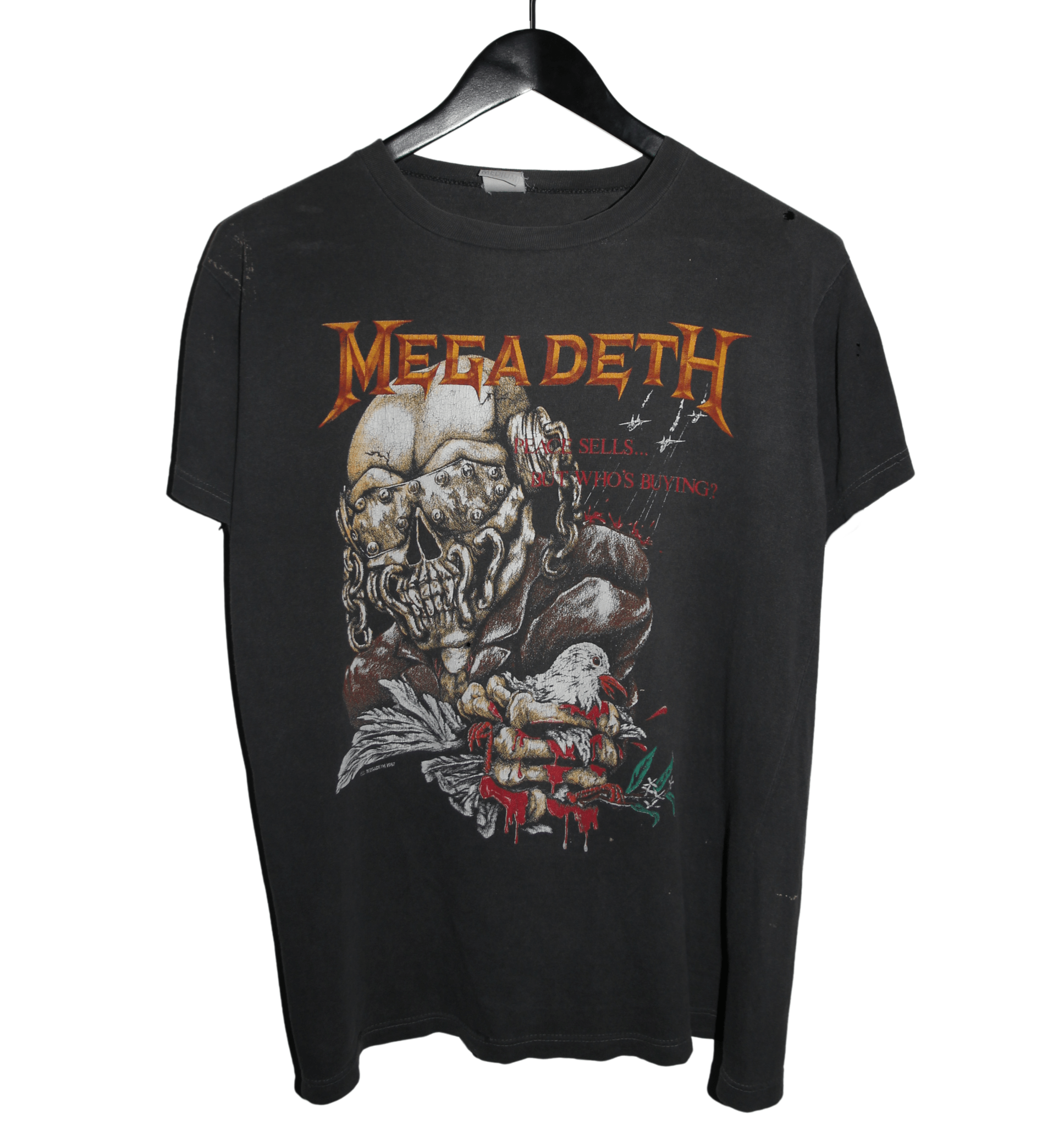 Megadeth 1987 Wake Up Dead Tour Shirt - Faded AU