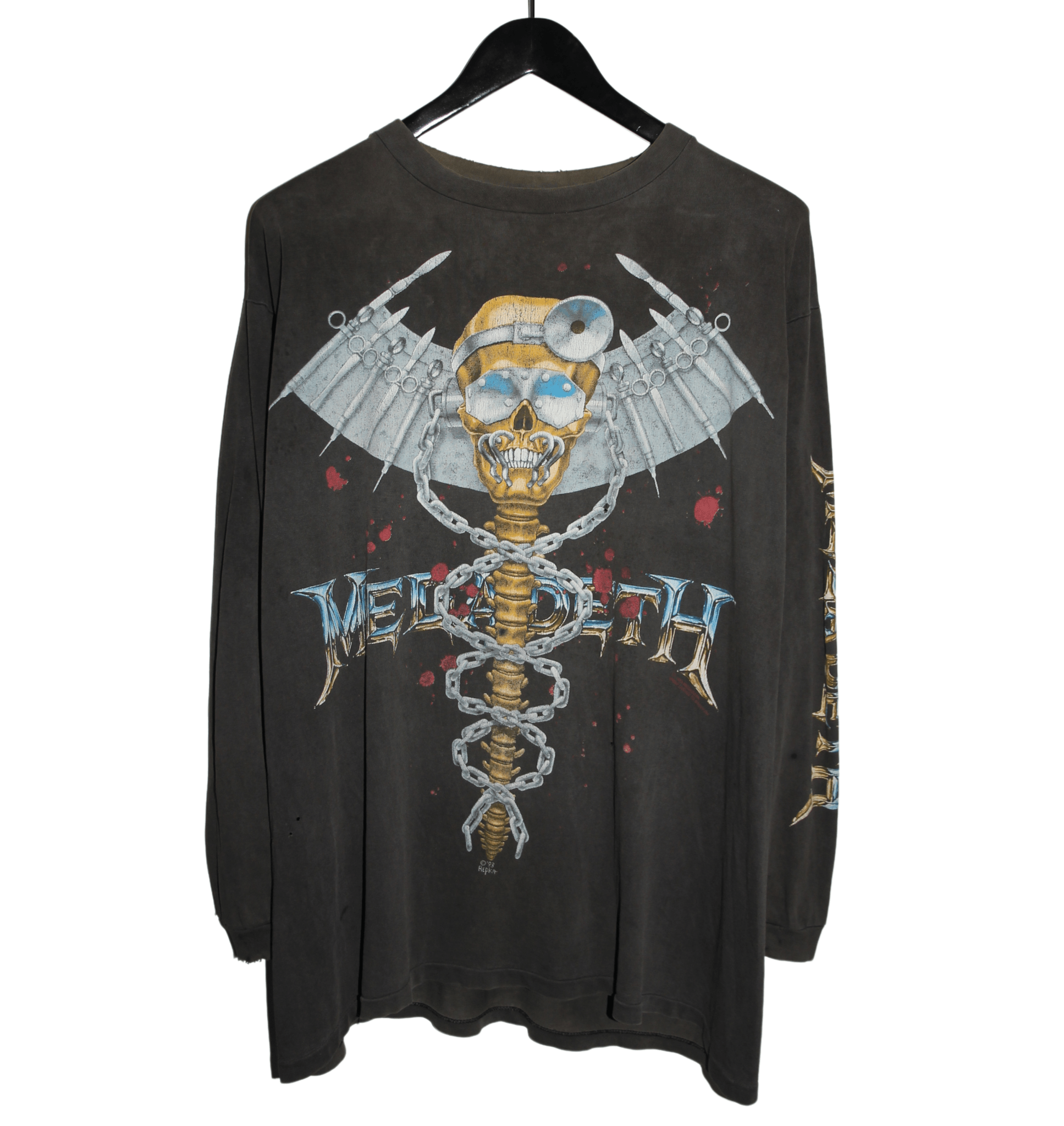 Megadeth 1993 Dr Vic Is In Long Sleeve - Faded AU