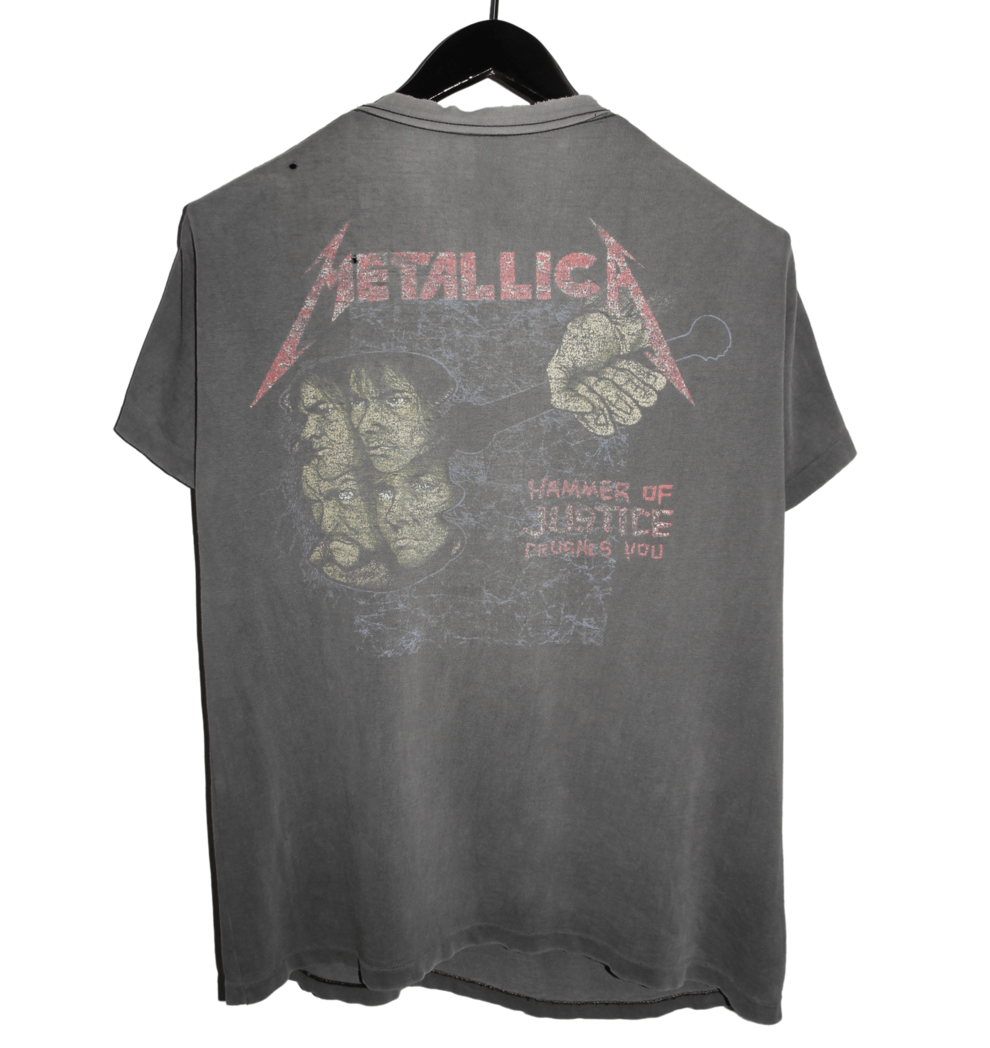 Metallica 1988 And Justice For All Shirt - Faded AU