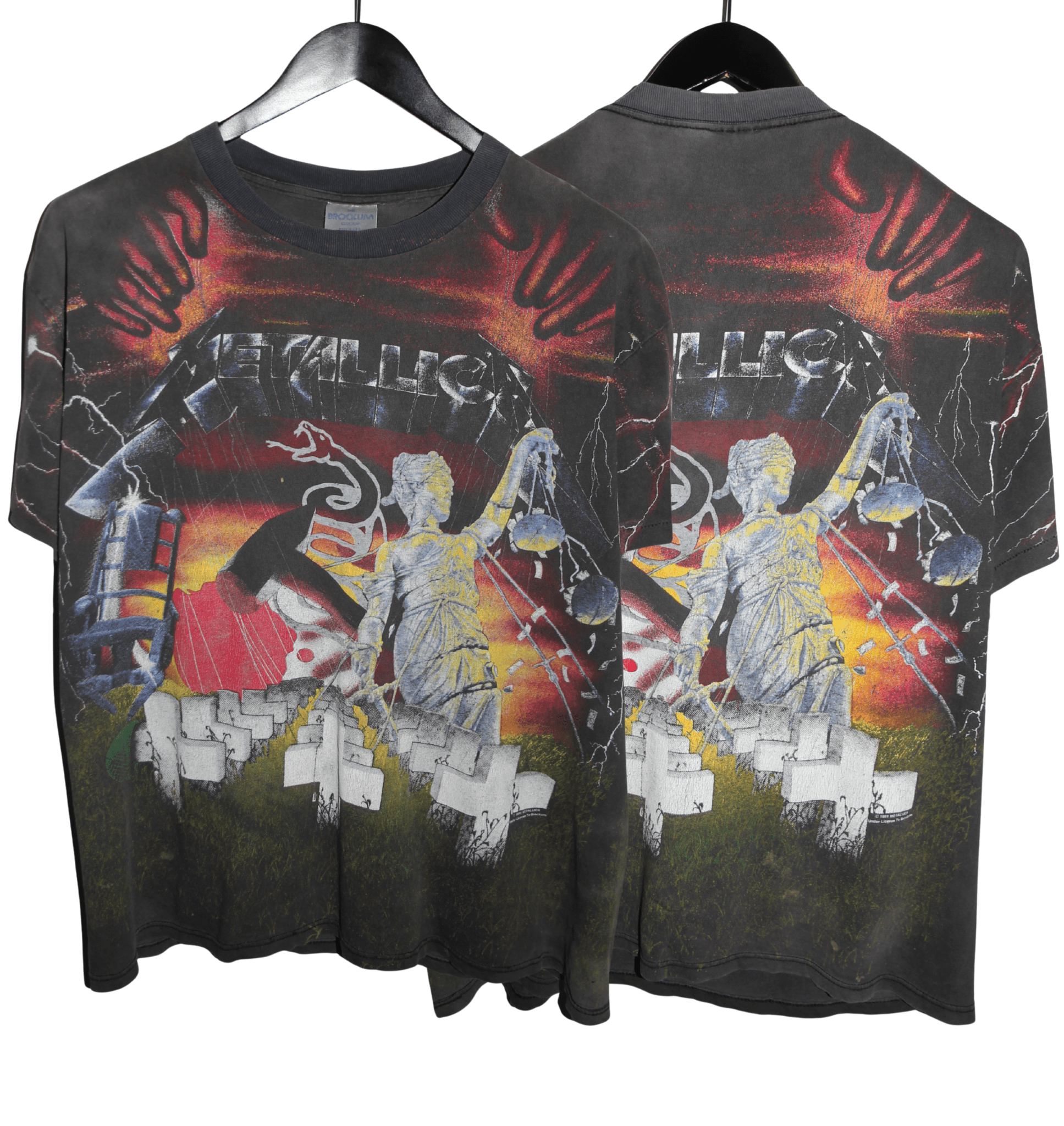 Metallica 1991 All Over Print Shirt - Faded AU