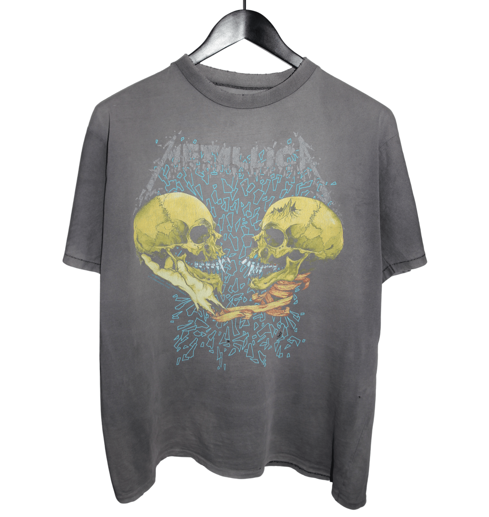Metallica 1991 Pushead Sad But True Shirt - Faded AU