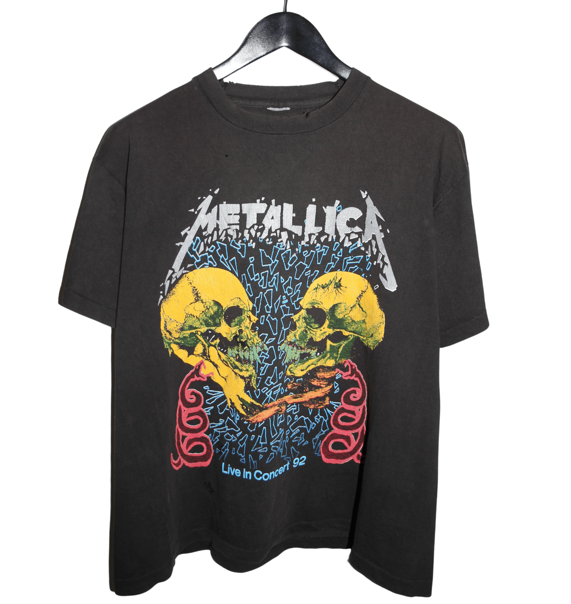Metallica 1992 Sad But True Tour Shirt - Faded AU