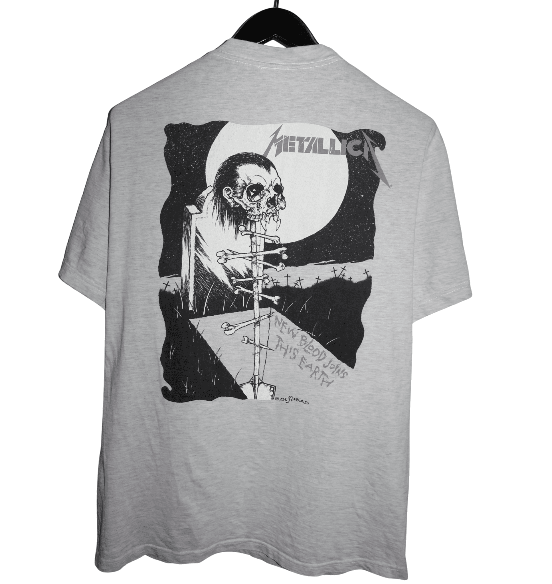 Metallica 1994 Grave Digger Pushead Shirt - Faded AU