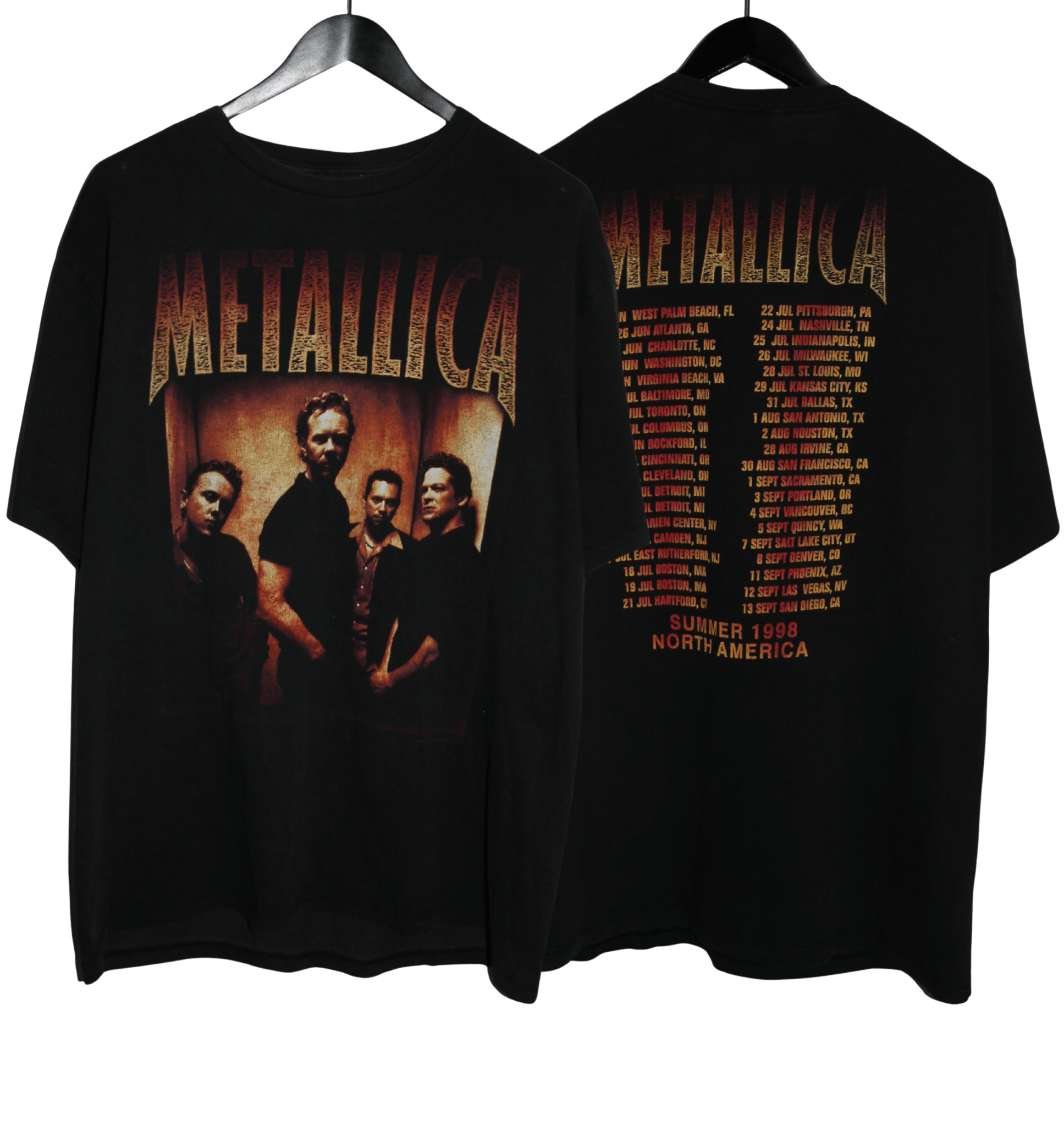 Metallica 1998 Poor Re - Touring Me Tour Shirt - Faded AU