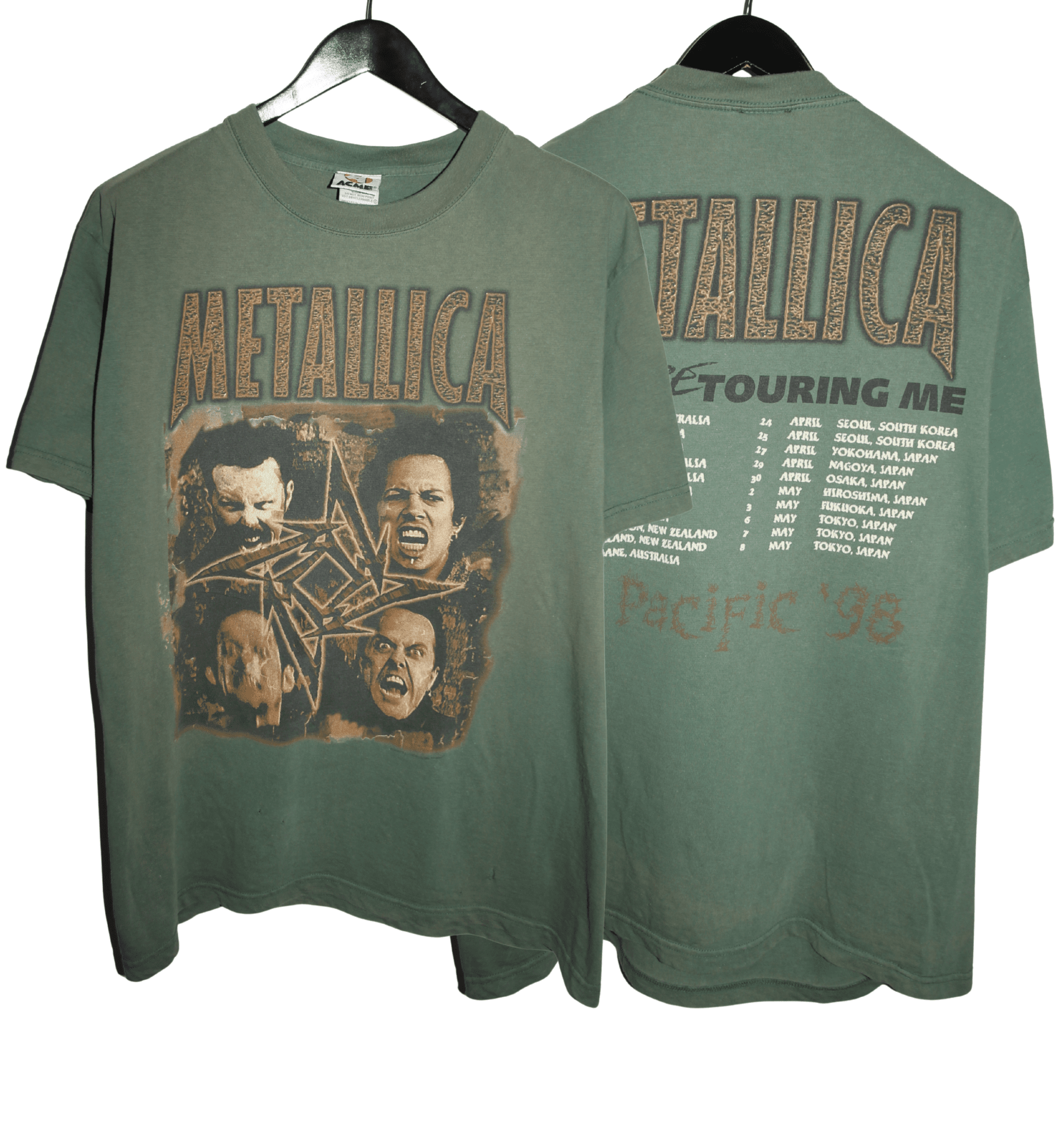 Metallica 1998 Poor Retouring Me Shirt - Faded AU