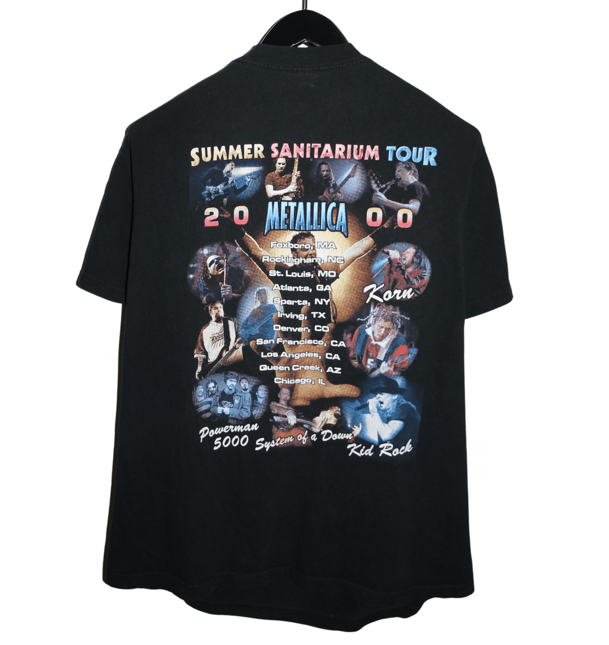 Metallica 2000 Summer Sanitarium Shirt - Faded AU
