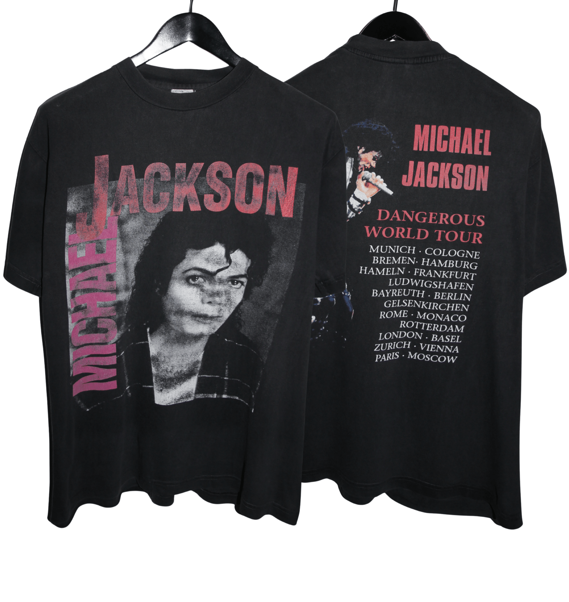Michael Jackson 1992 Dangerous Tour Shirt - Faded AU