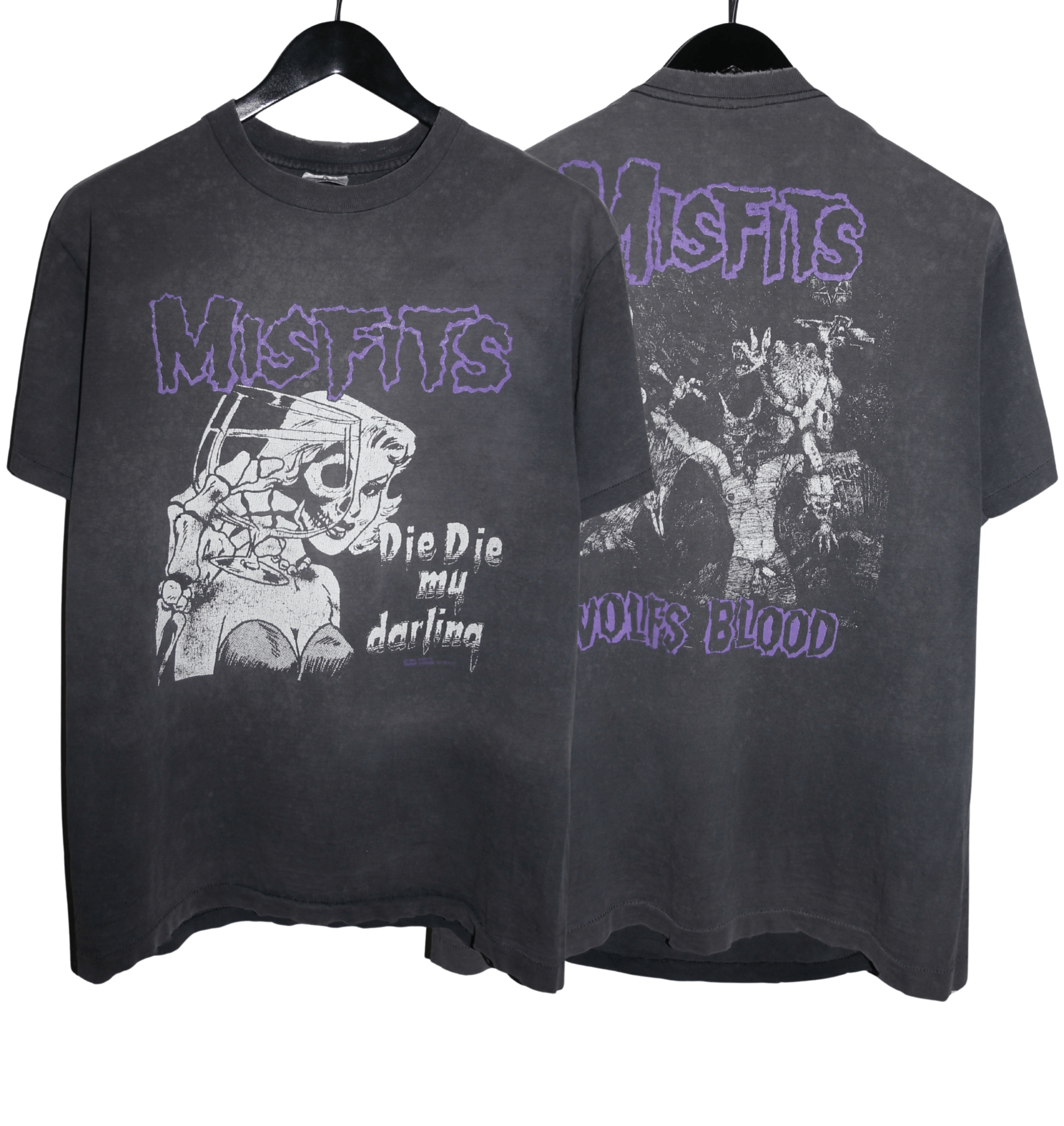 Misfits 1990 Die Die My Darling Shirt - Faded AU