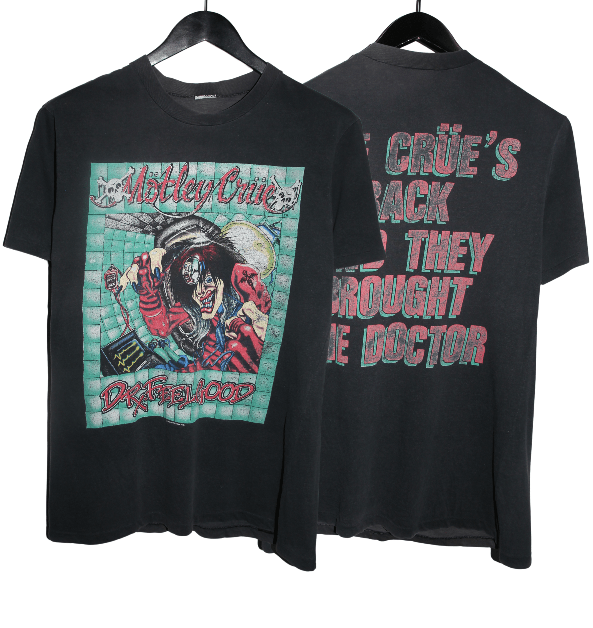 Motley Crue 1989 Dr. Feelgood Tour Shirt - Faded AU