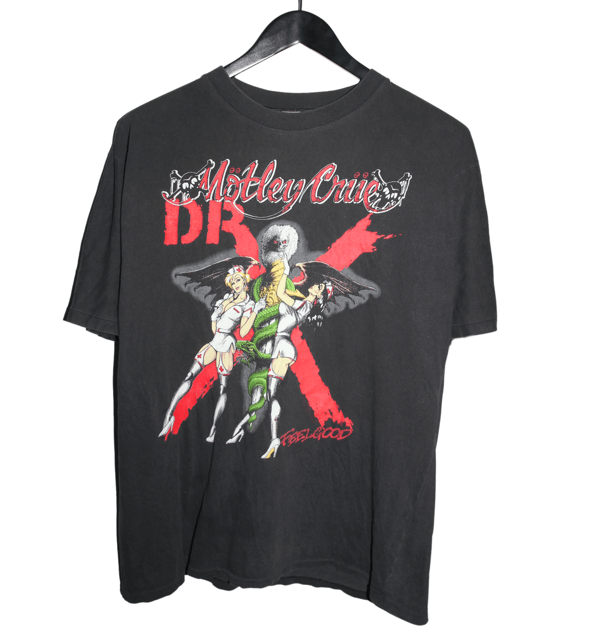 Motley Crue 1989 Dr. Feelgood Tour Shirt - Faded AU