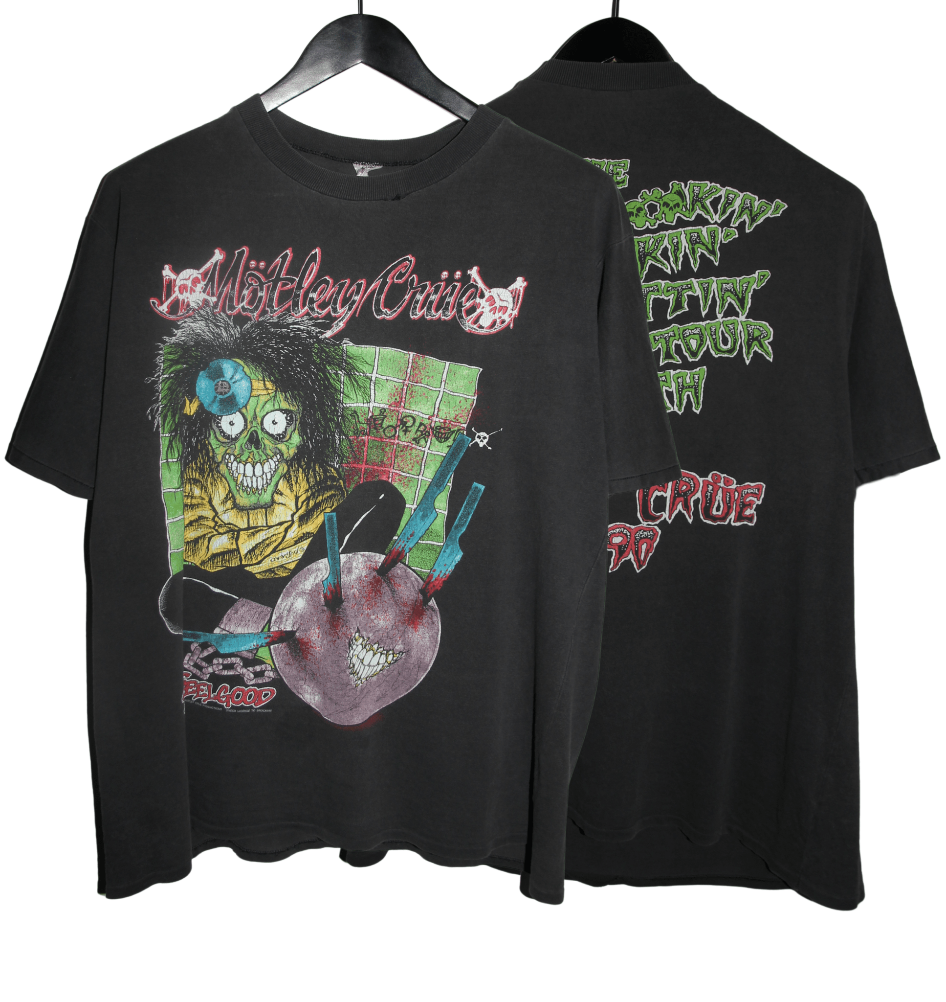 Motley Crue 1989/90 Dr. Feelgood Tour Shirt - Faded AU