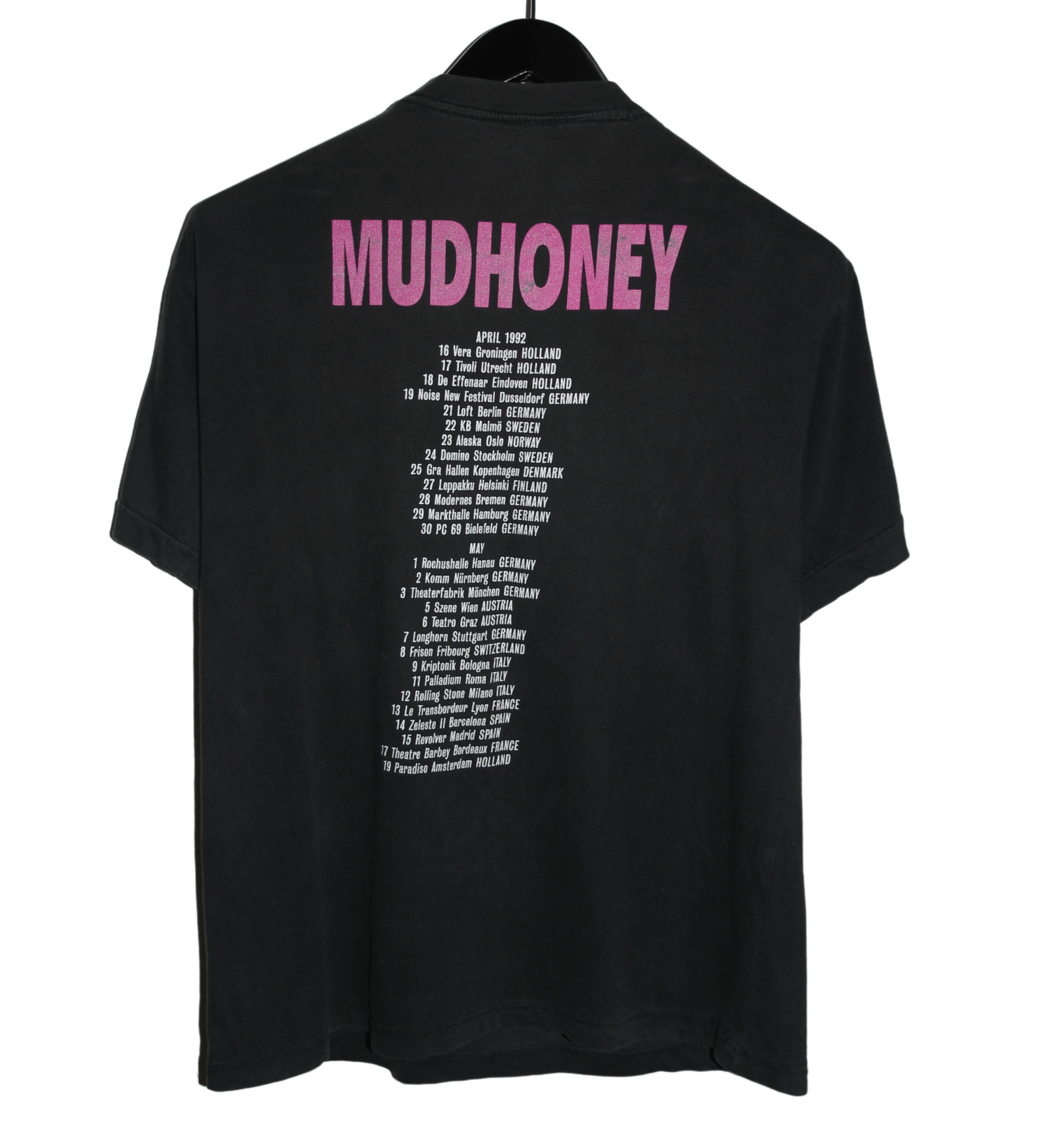 Mudhoney 1992 Tour Shirt - Faded AU