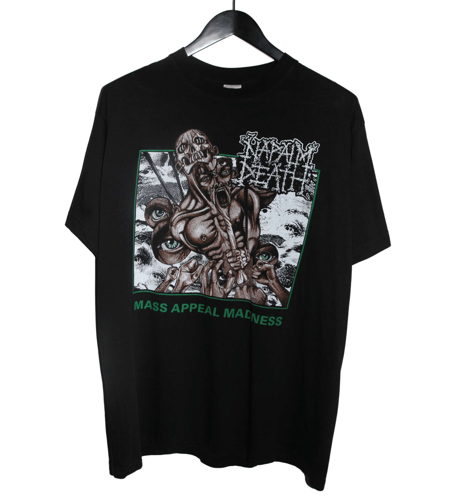 Napalm Death 1991 Mass Appeal Maddness Shirt - Faded AU