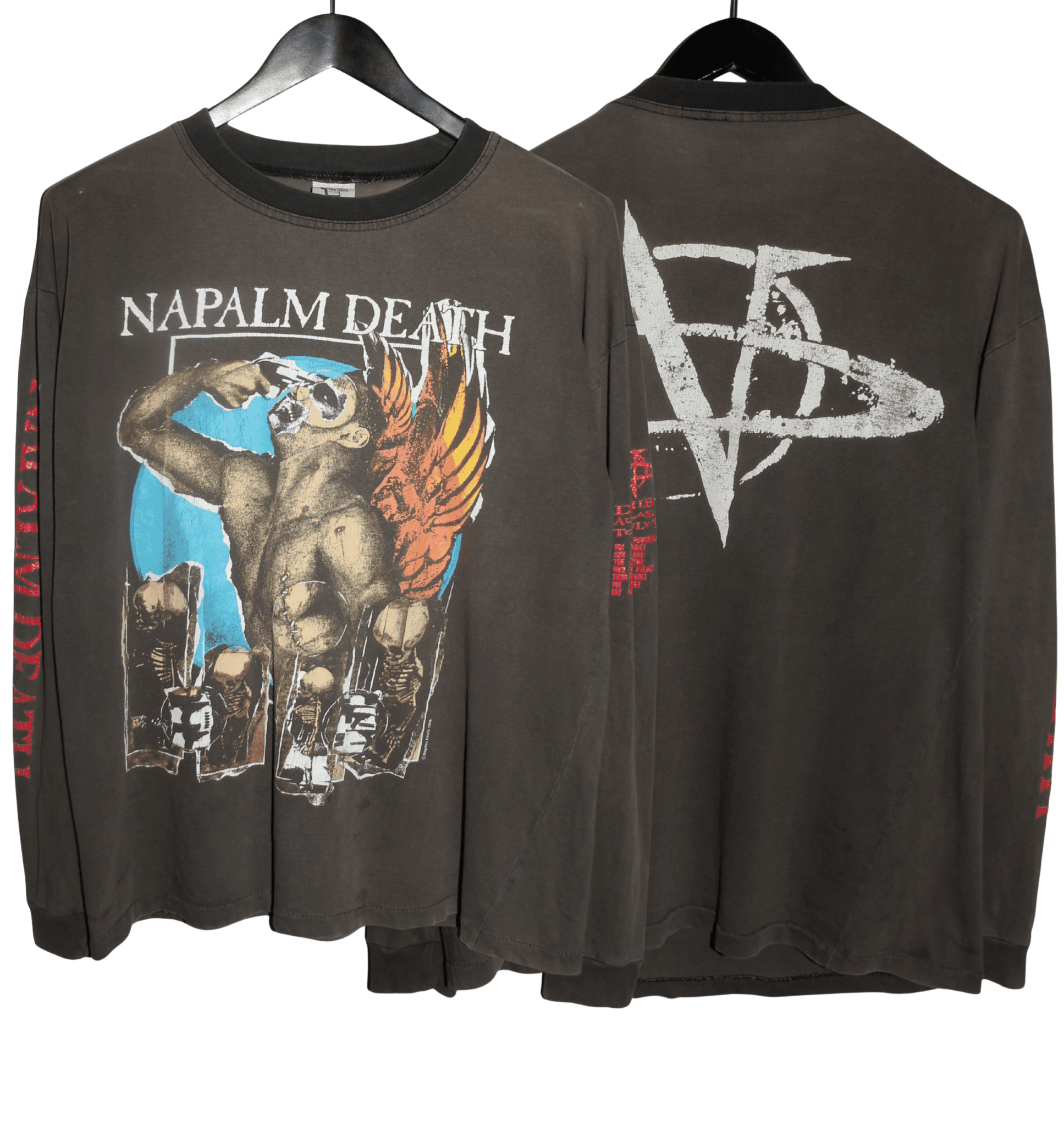 Napalm Death 1996 Diatribes Tour Long Sleeve - Faded AU