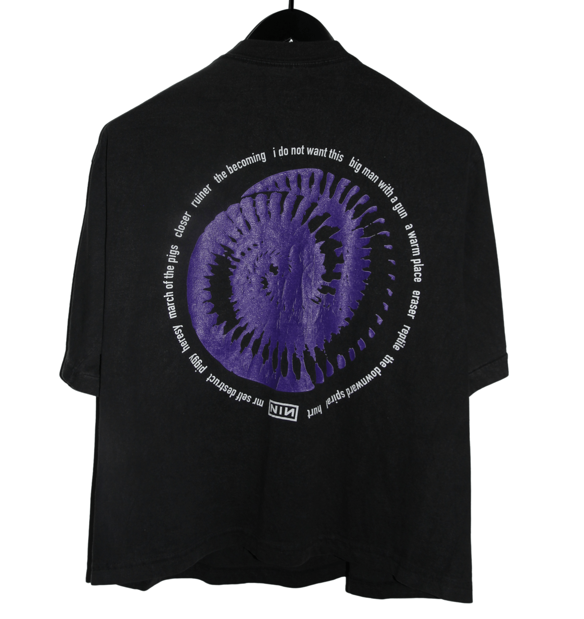 Nine Inch Nails 1994 The Downward Spiral Shirt - Faded AU