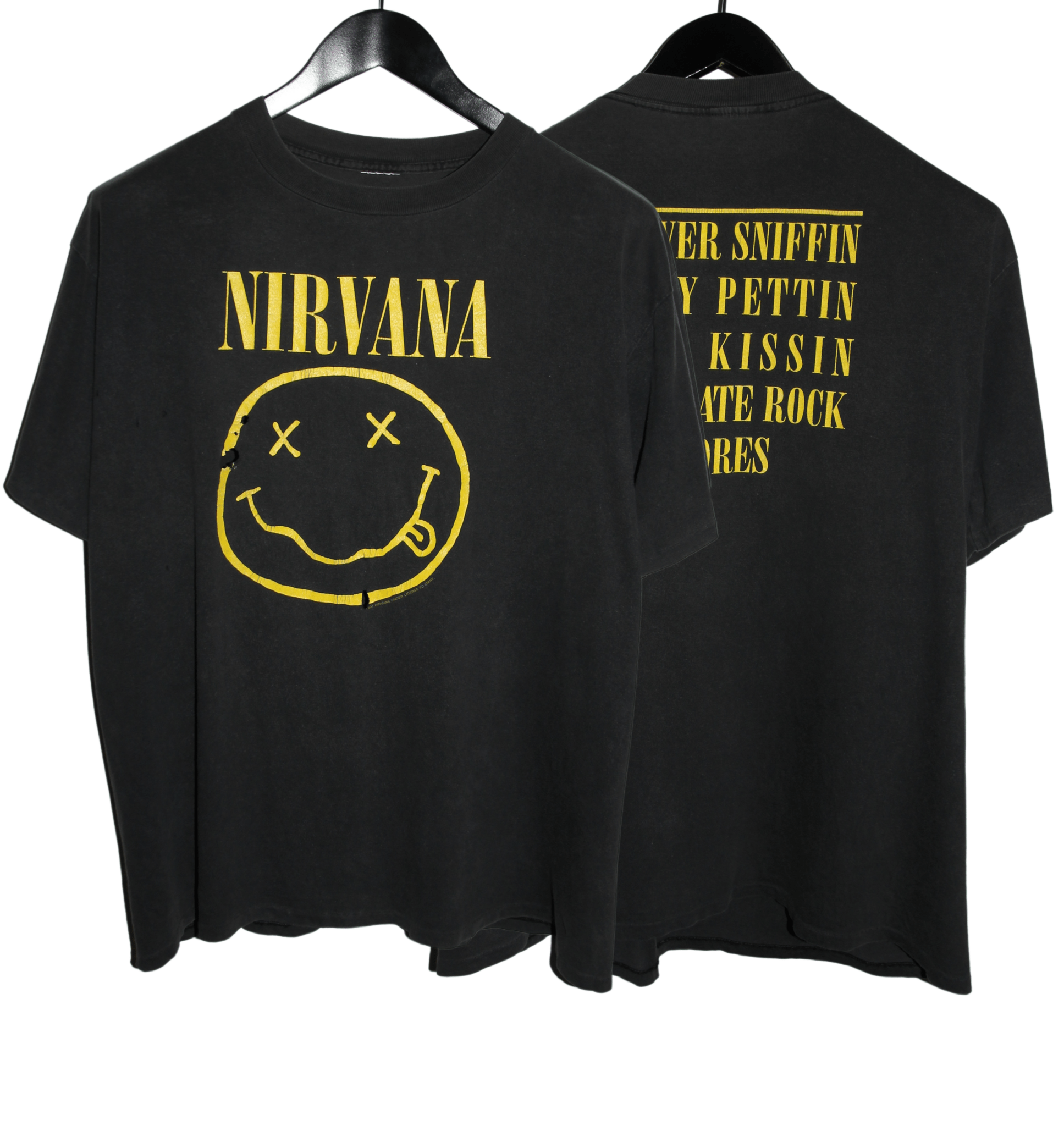 Nirvana 1992 Smiley Shirt - Faded AU
