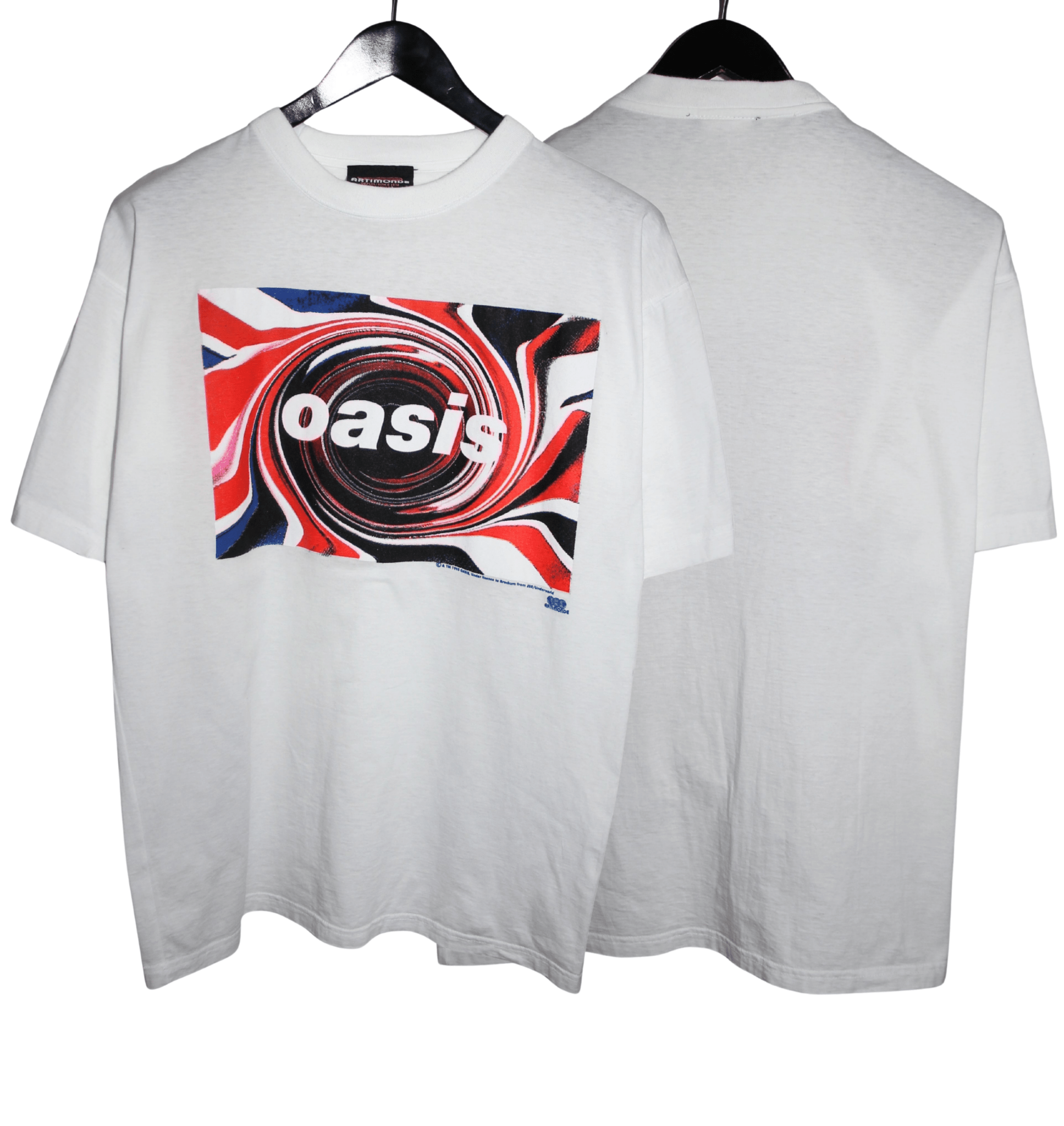 Oasis 1995 Union Jack Swirl Shirt - Faded AU