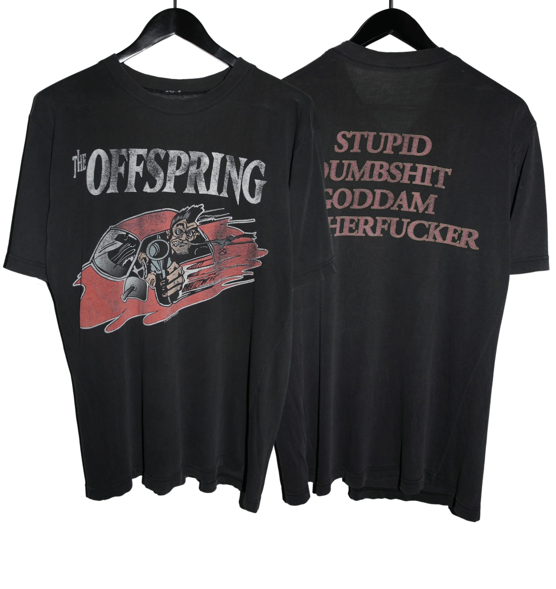 Offspring 1998 Stupid Dumbshit Motherfucker Shirt - Faded AU