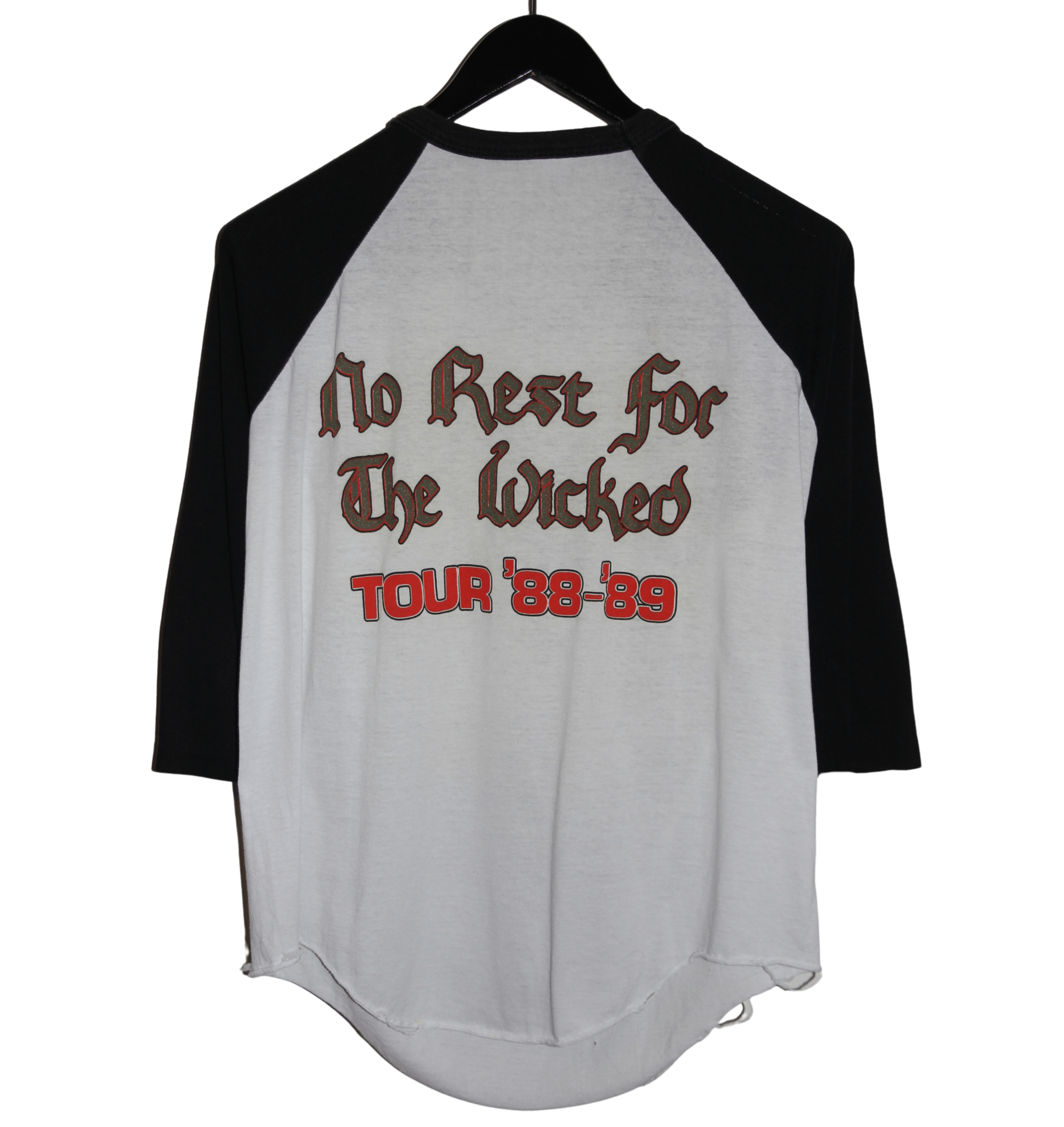 Ozzy Osbourne 1988/89 No Rest for the Wicked Raglan - Faded AU