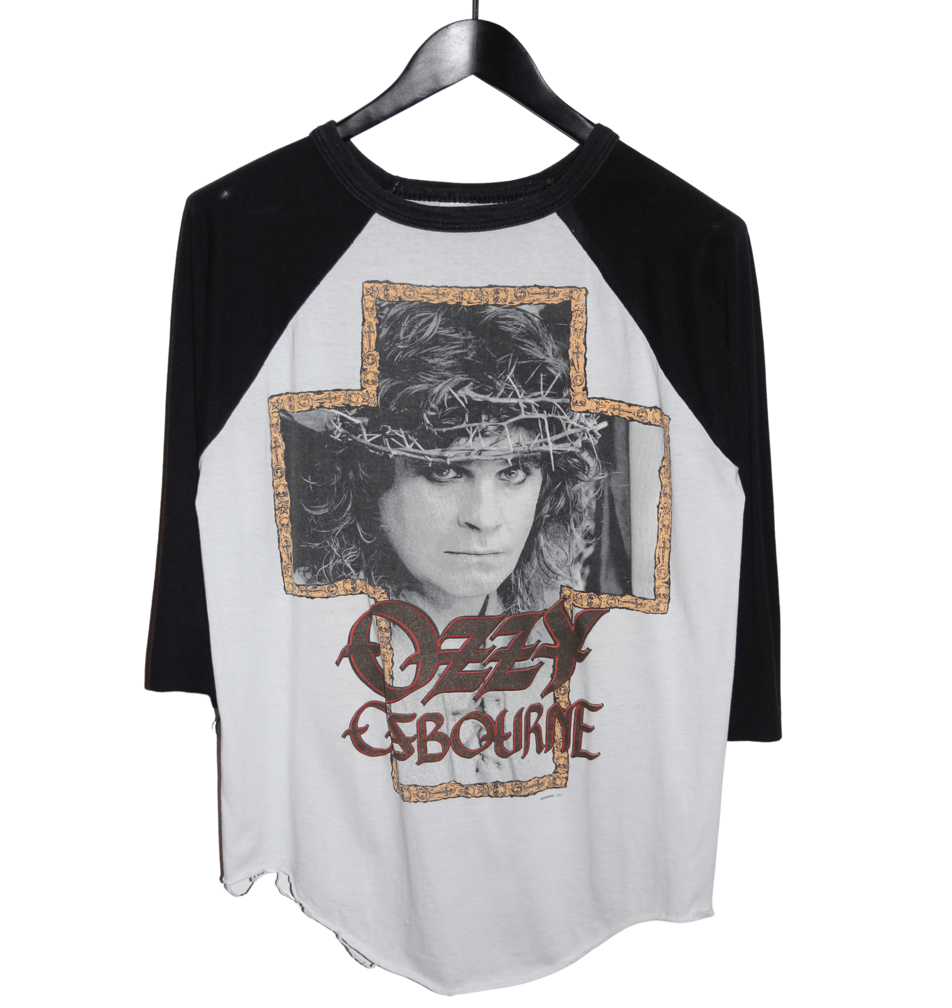 Ozzy Osbourne 1988/89 No Rest for the Wicked Raglan - Faded AU
