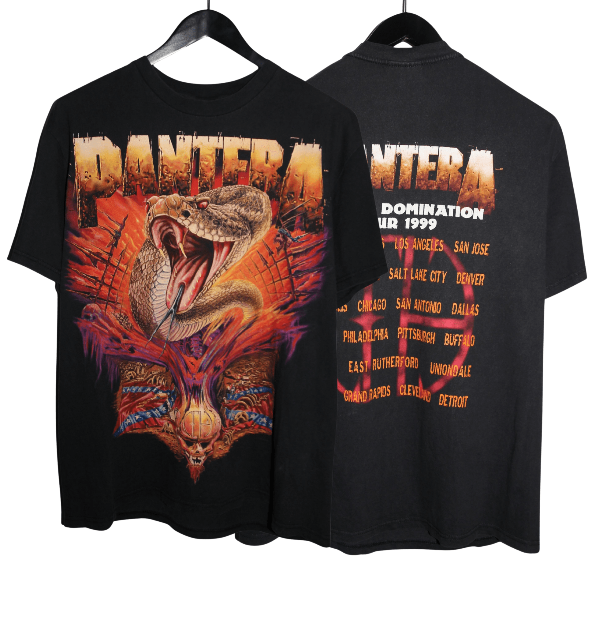 Pantera 1999 World Domination Tour Shirt - Faded AU