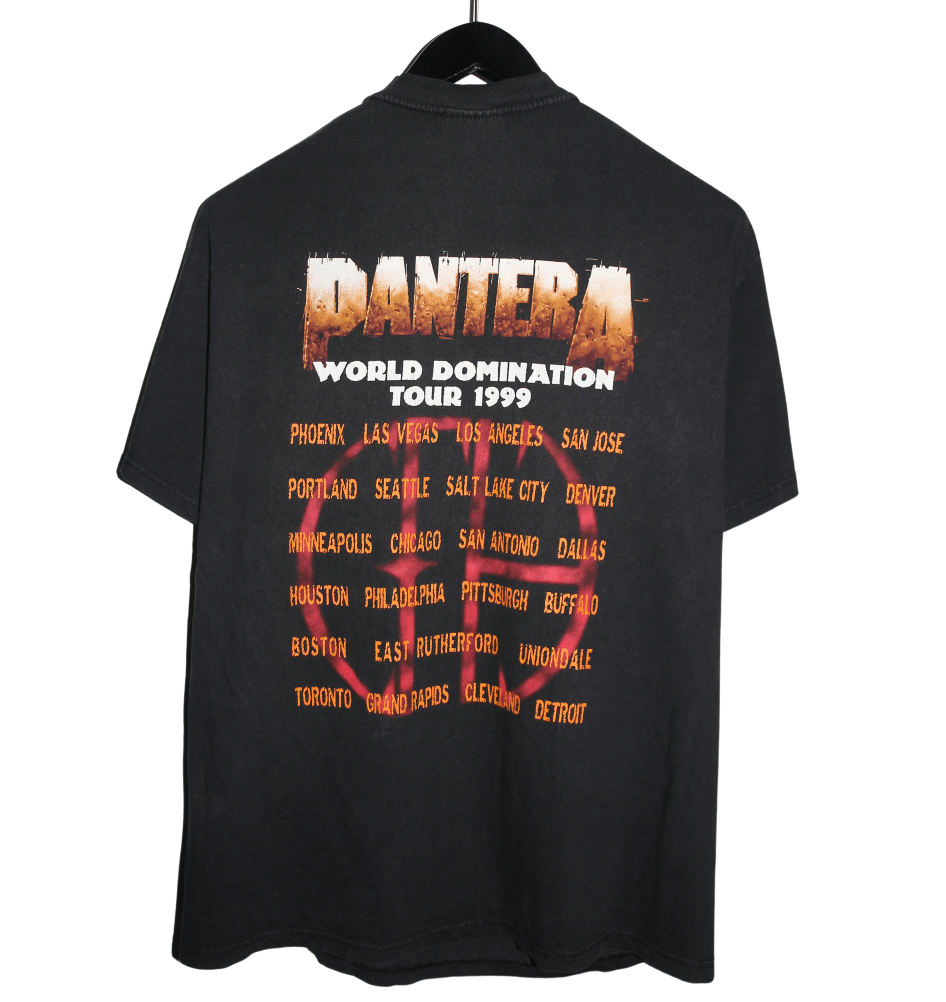 Pantera 1999 World Domination Tour Shirt - Faded AU