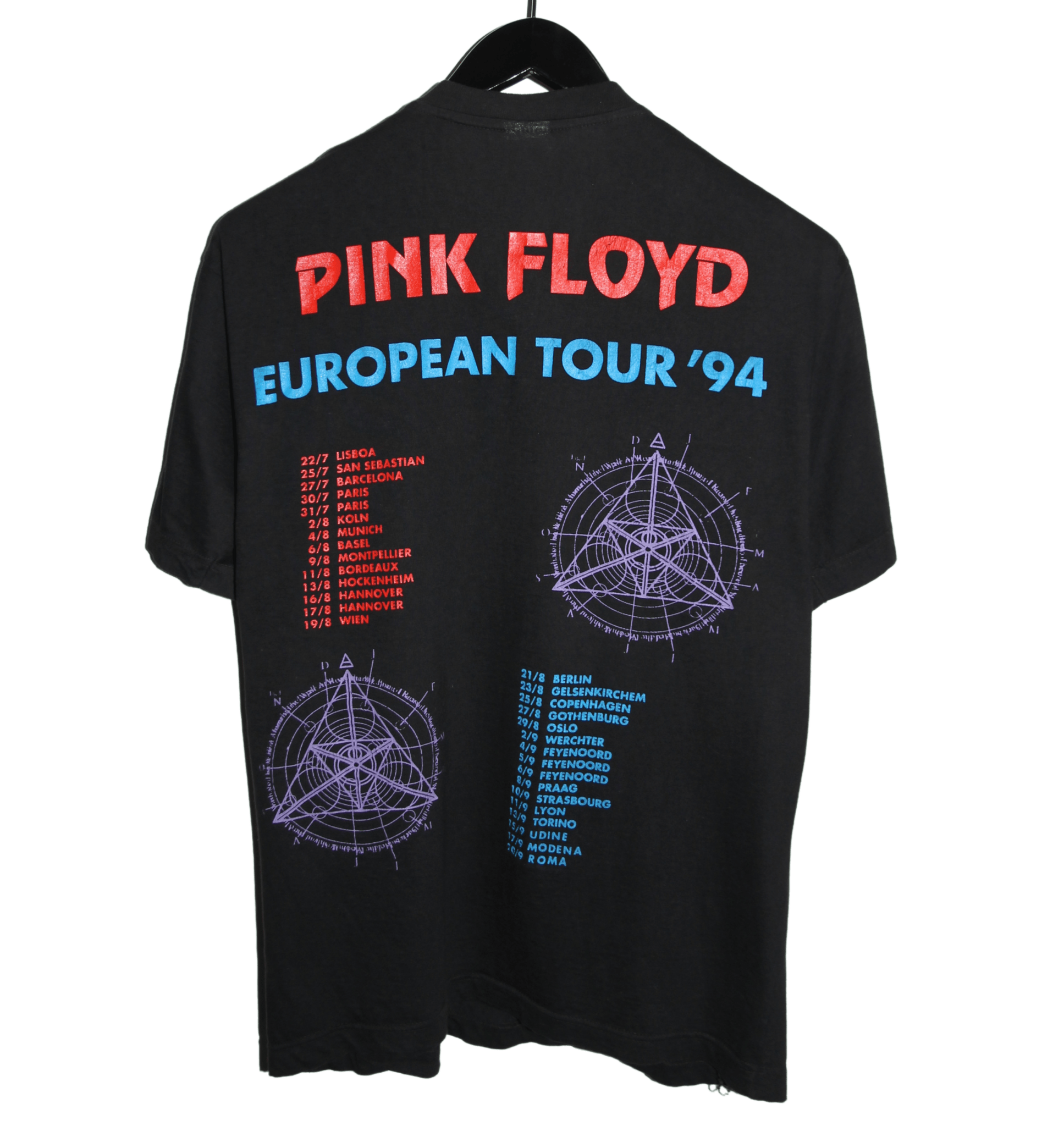 Pink Floyd 1994 European Tour Shirt - Faded AU