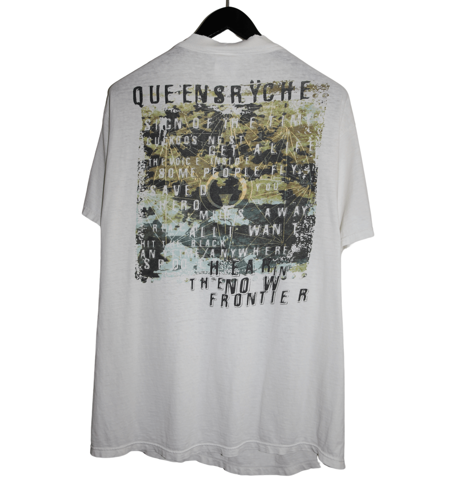 Queensryche 1997 Hear in the Now Frontier Tour Shirt - Faded AU