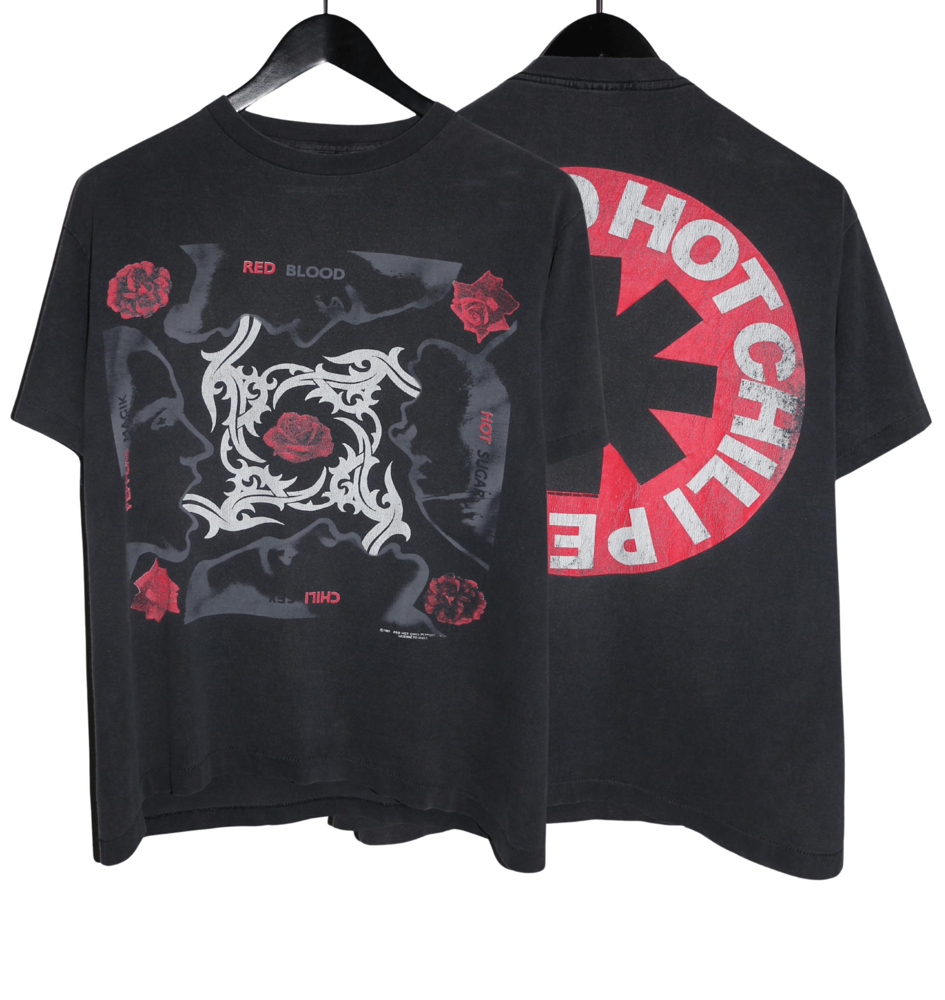 Red Hot Chili Peppers 1991 Blood Sugar Sex Magik Album Shirt - Faded AU