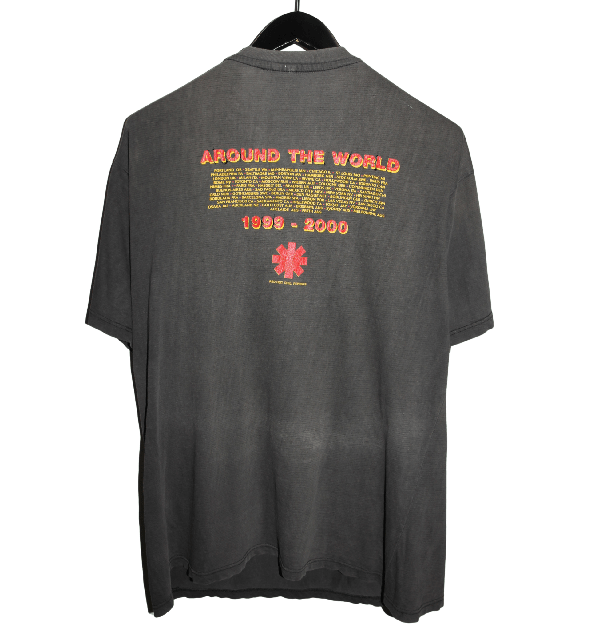 Red Hot Chili Peppers 1999 - 2000 Californication Tour Shirt - Faded AU