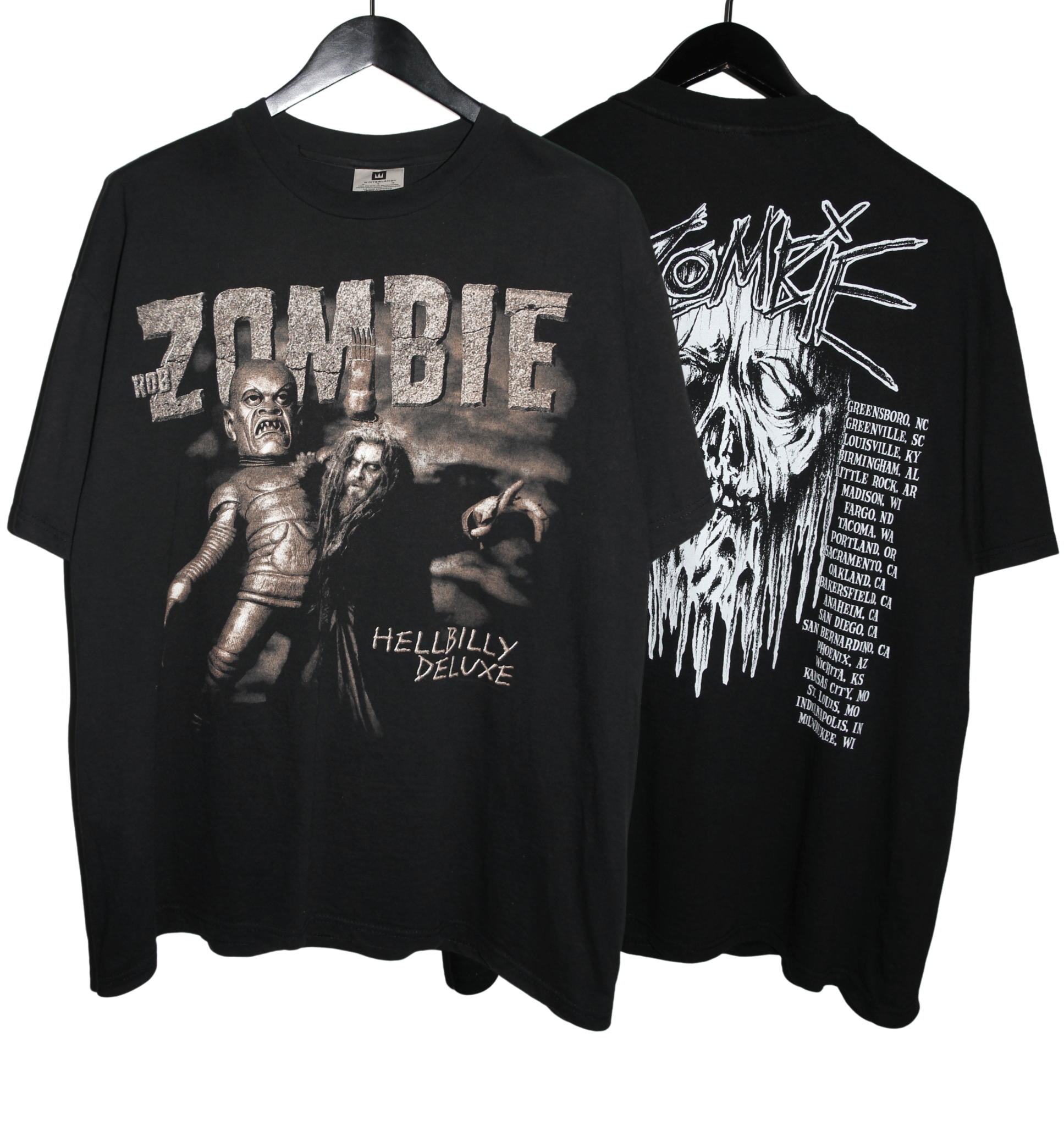 Rob Zombie 1998 Hellbilly Deluxe Tour Shirt - Faded AU