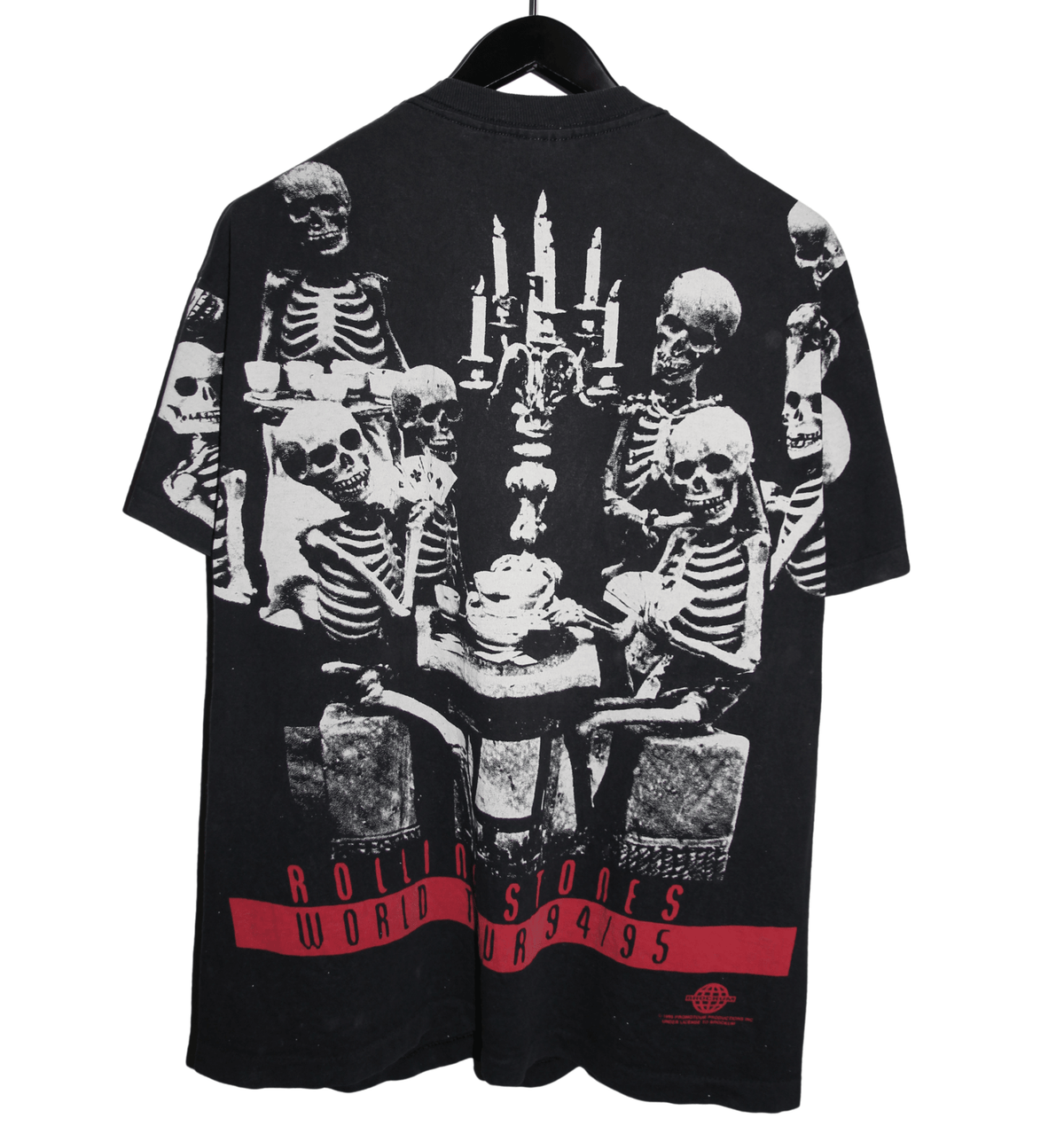 Rolling Stones 1994 Voodoo Lounge All Over Print Shirt - Faded AU