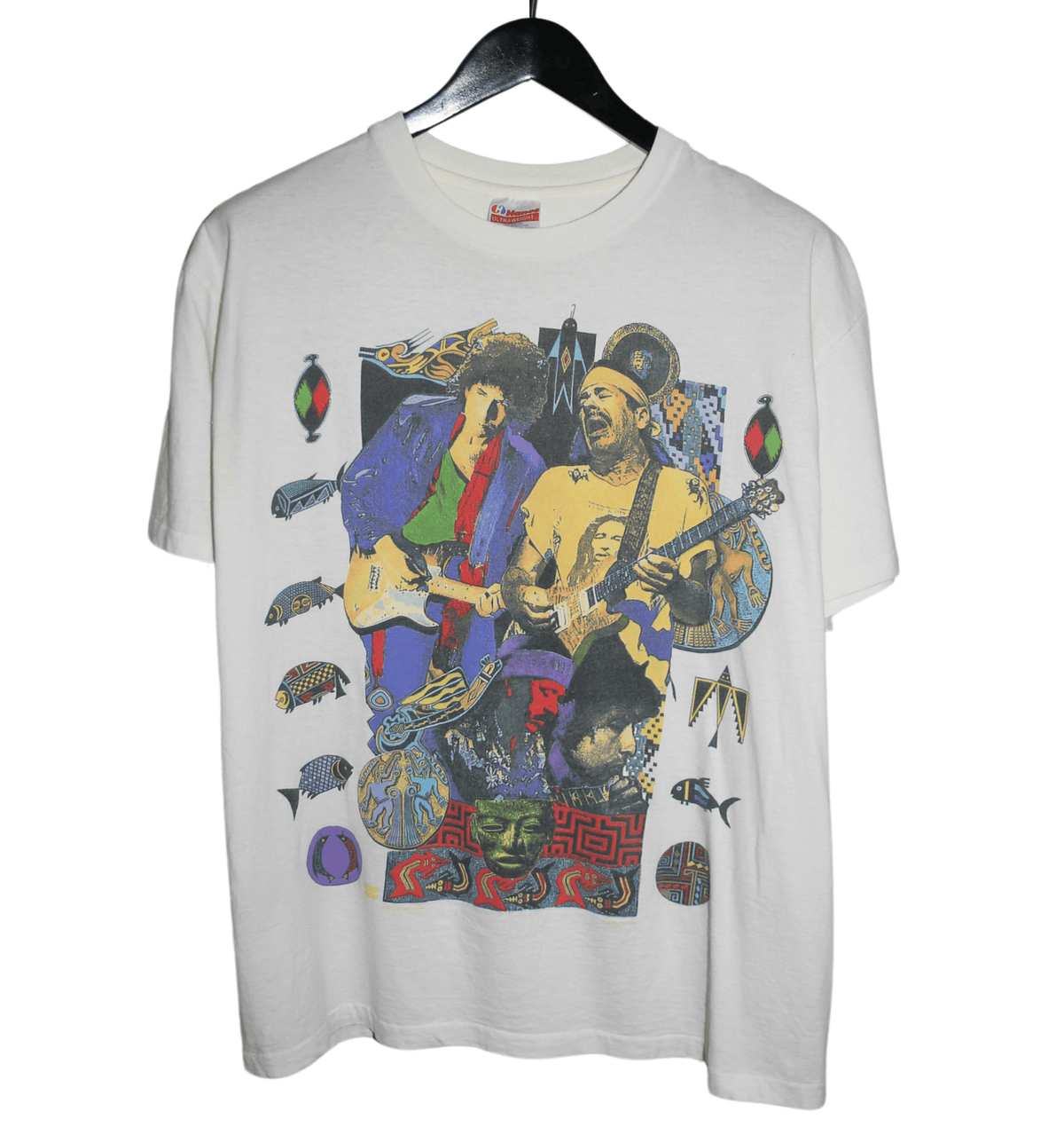 Santana & Bob Dylan 1993 Tour Shirt - Faded AU