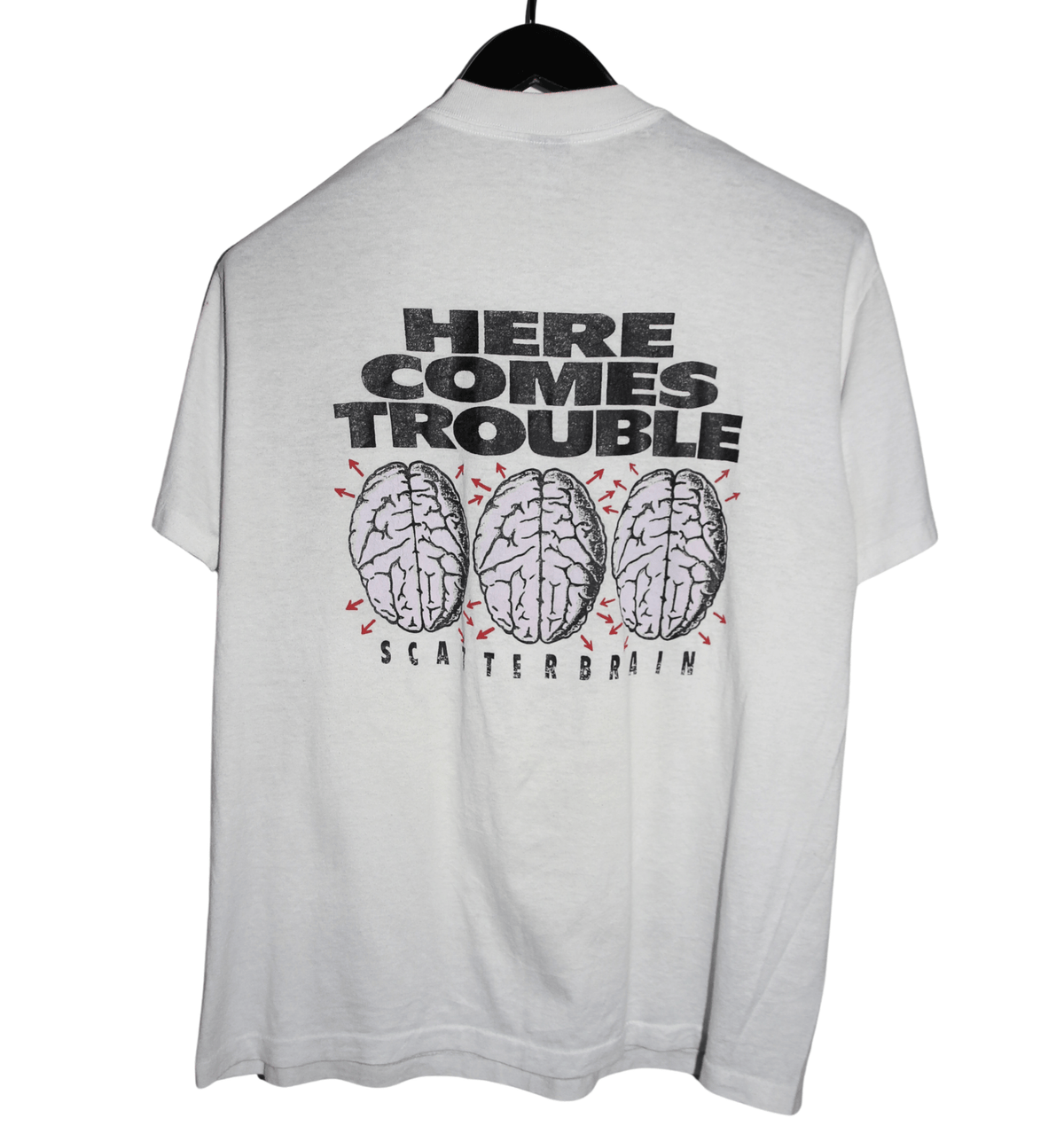 Scatterbrain 1990 Here Comes Trouble Album Shirt - Faded AU