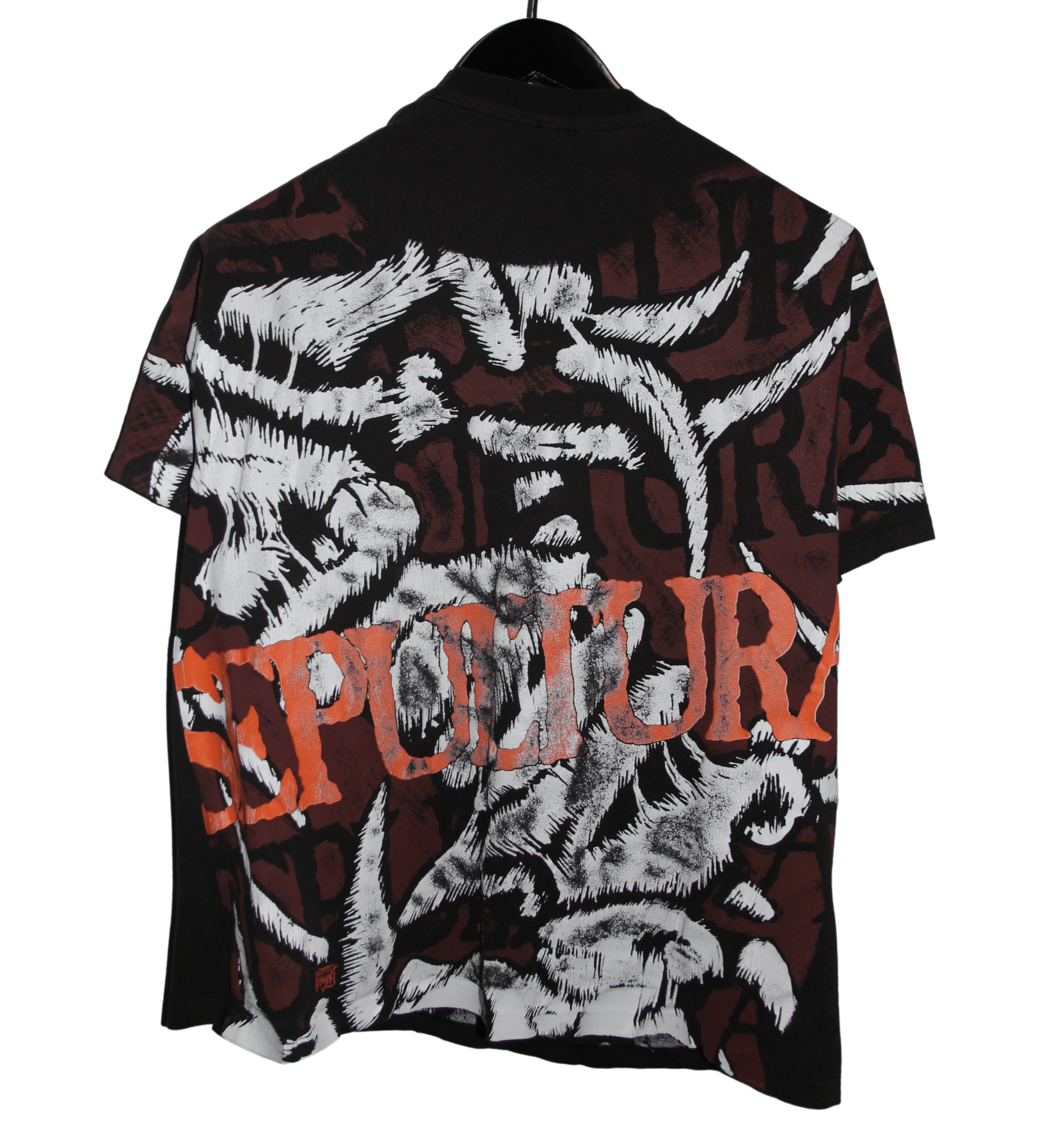 Sepultura 1992 All Over Print Shirt - Faded AU