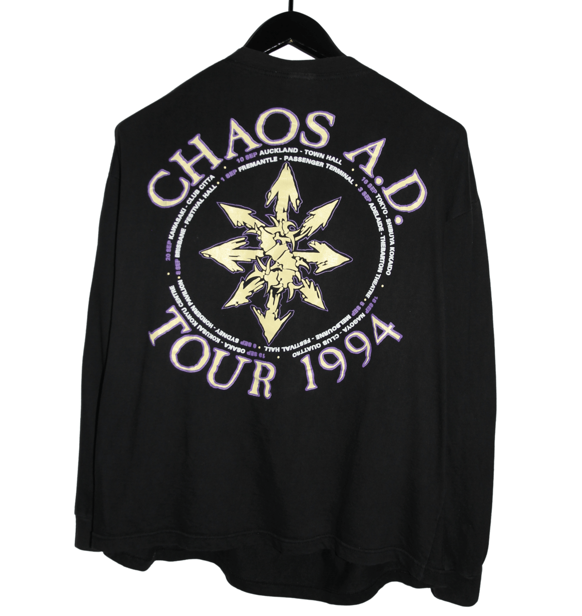 Sepultura 1993 Chaos A.D. Album Long Sleeve - Faded AU
