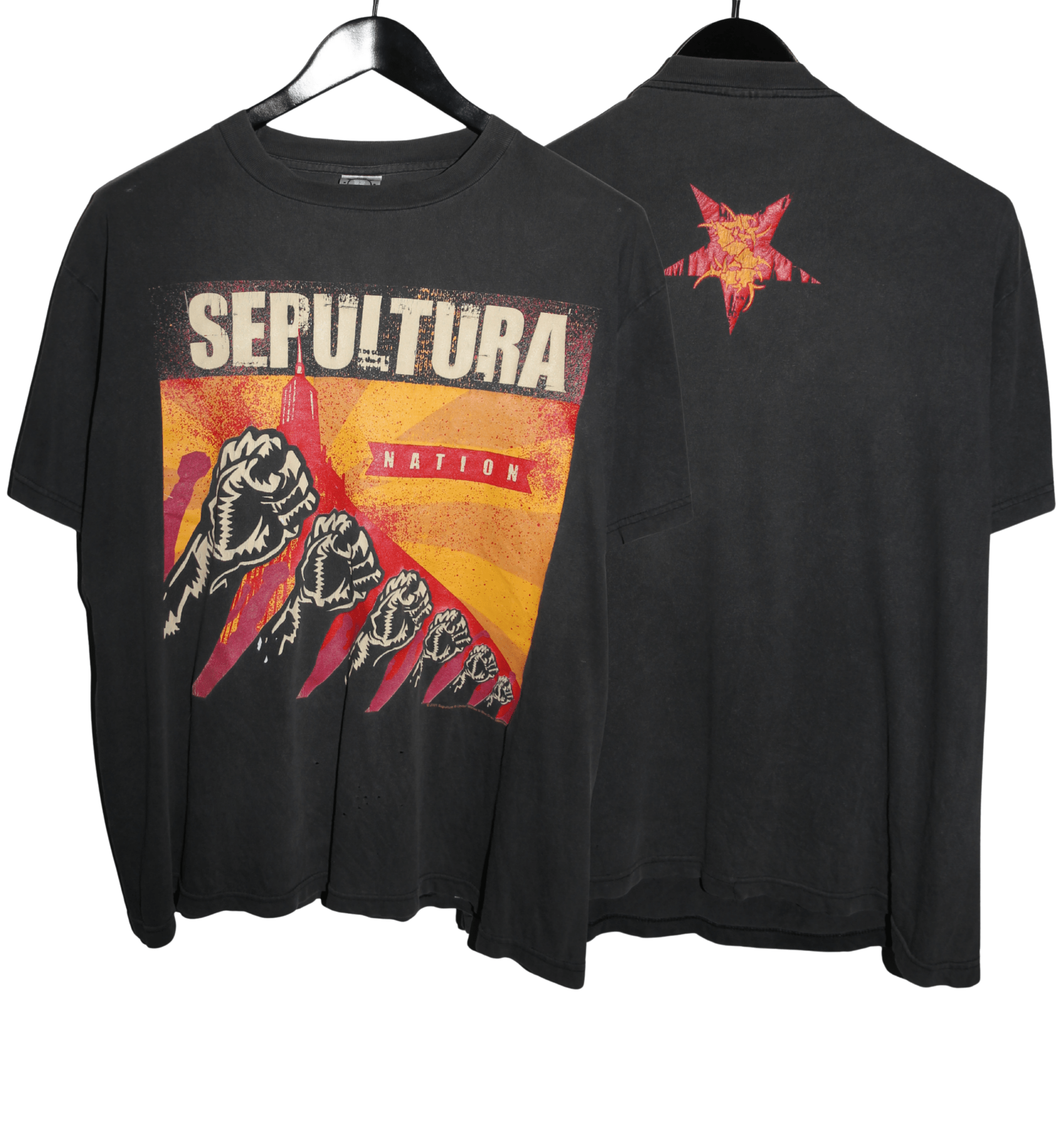 Sepultura 2001 Nation Album Shirt - Faded AU