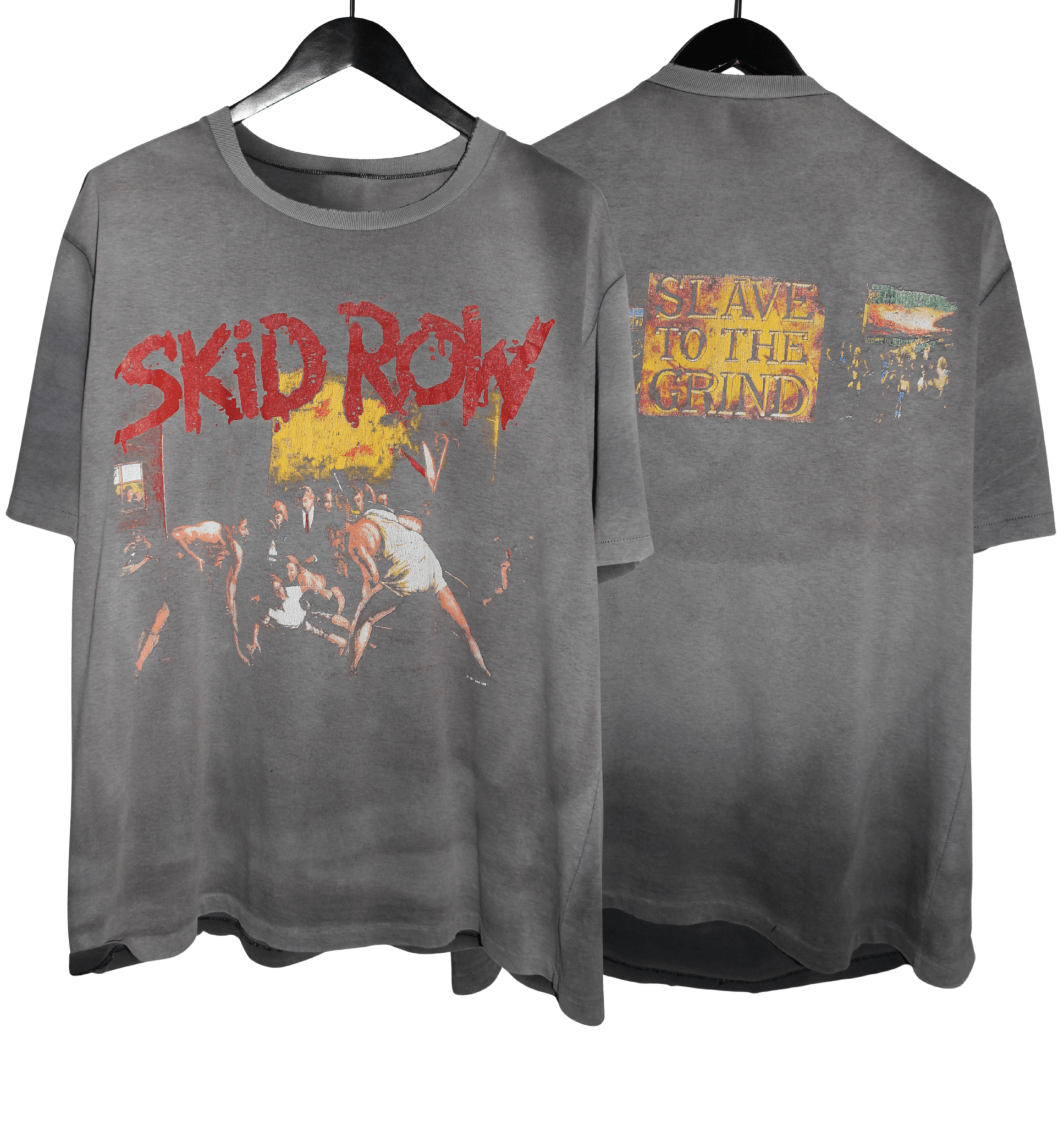 Skid Row 1991/92 Slave To The Grind Tour Shirt - Faded AU
