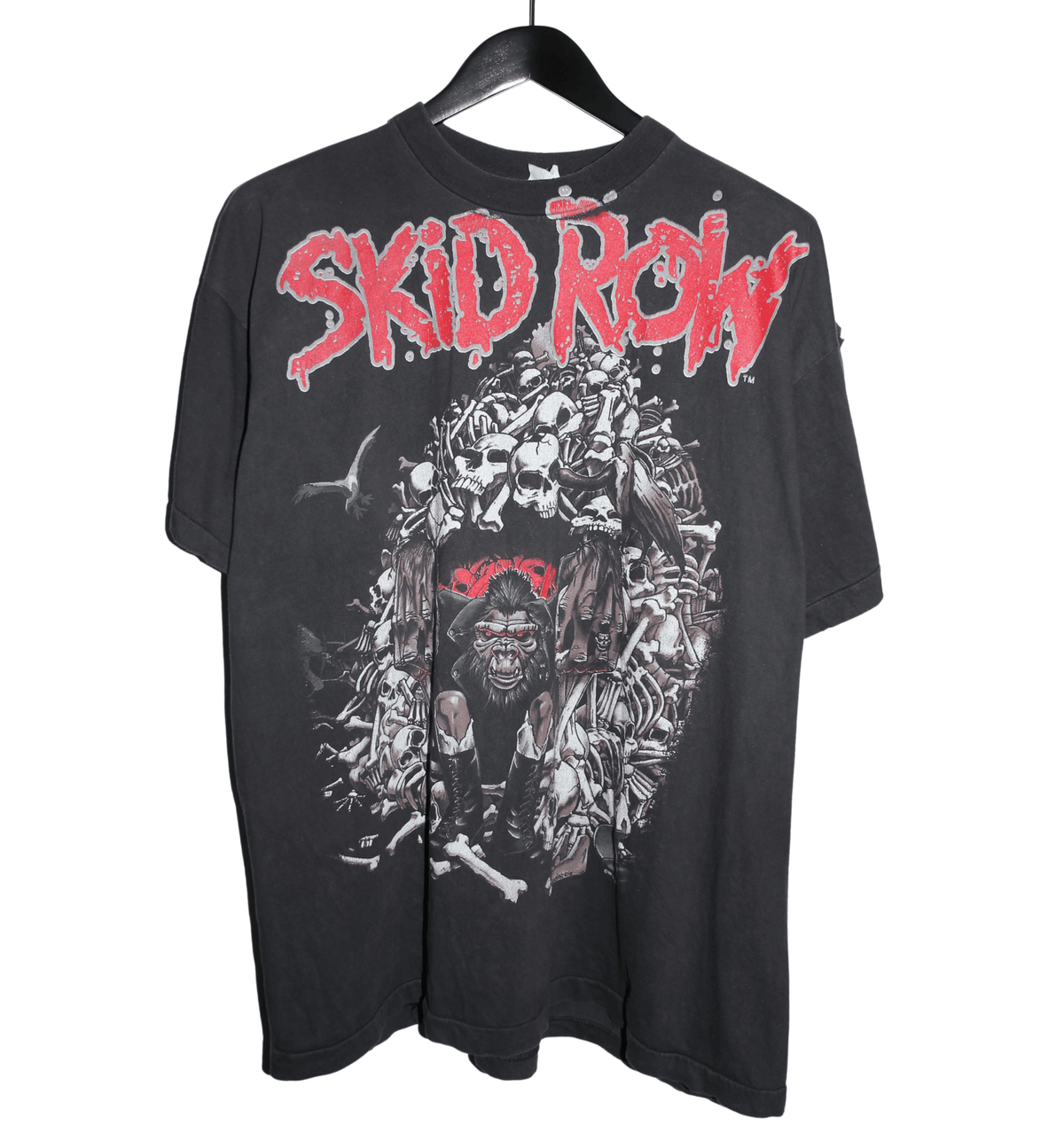 Skid Row 1992 Slave To The Grind Tour Shirt - Faded AU