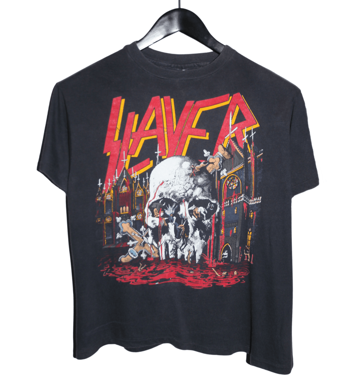 Slayer 1988 World Sacrifice Tour Shirt - Faded AU