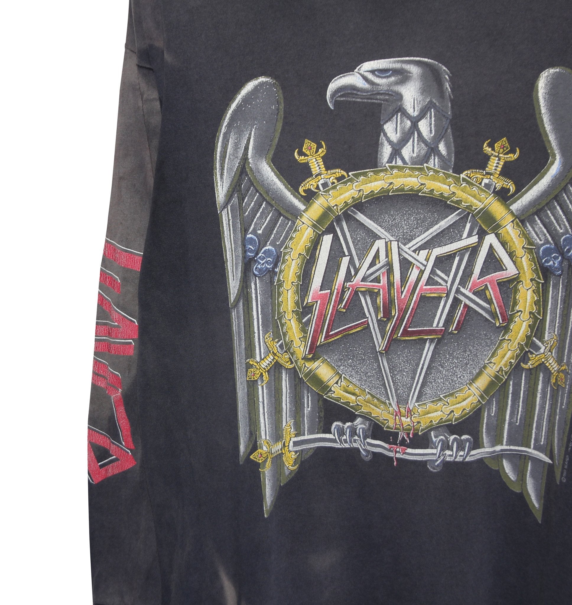 Slayer 1990 Seasons in the Abyss Long Sleeve - Faded AU